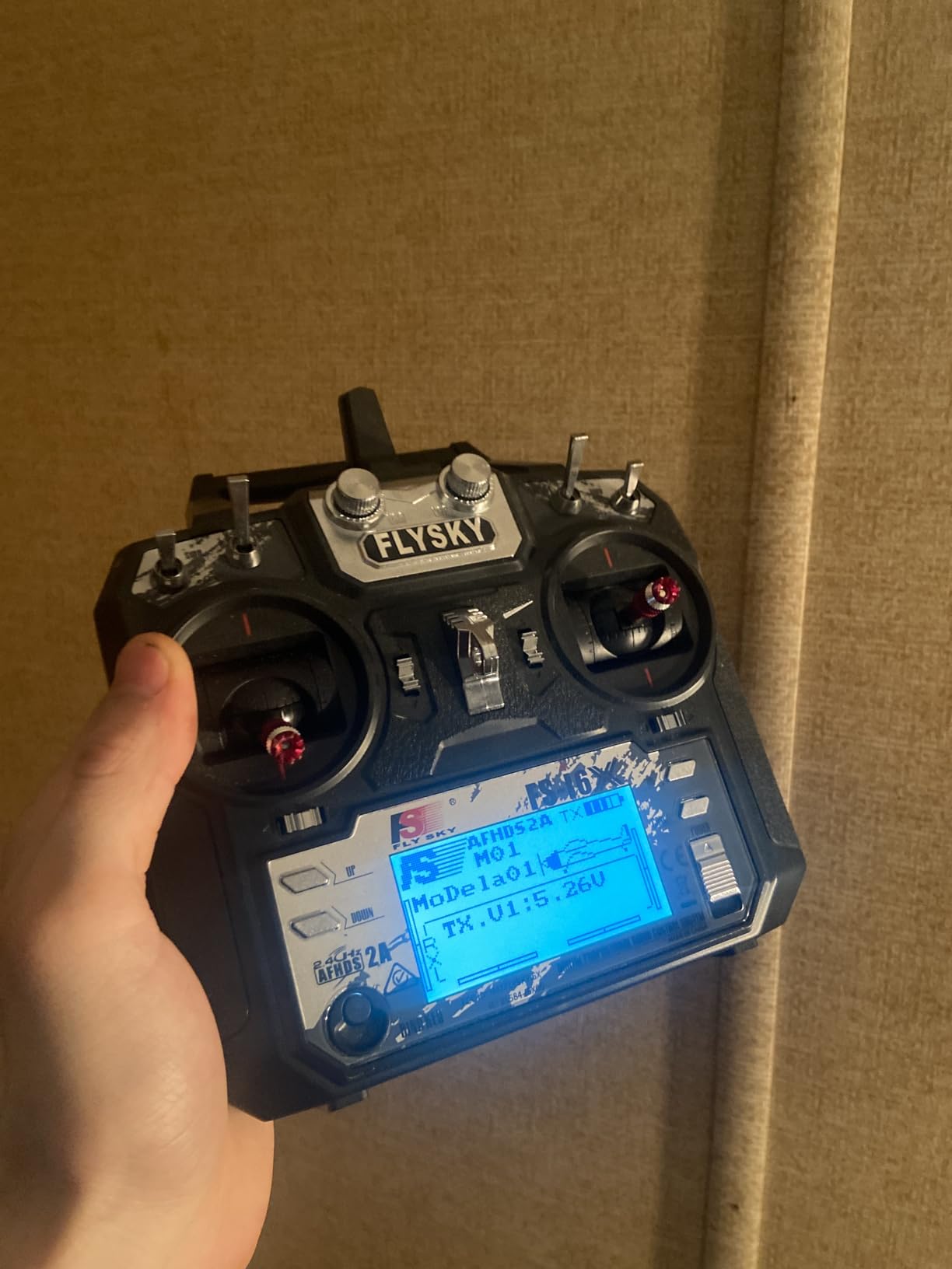 FLYSKY FS-i6X 10CH 2.4GHz RC Transmitter Controller with FS-iA6B Receiver Upgrade Cable for RC Boat Racing Drone (Mode_2) customer photo 1