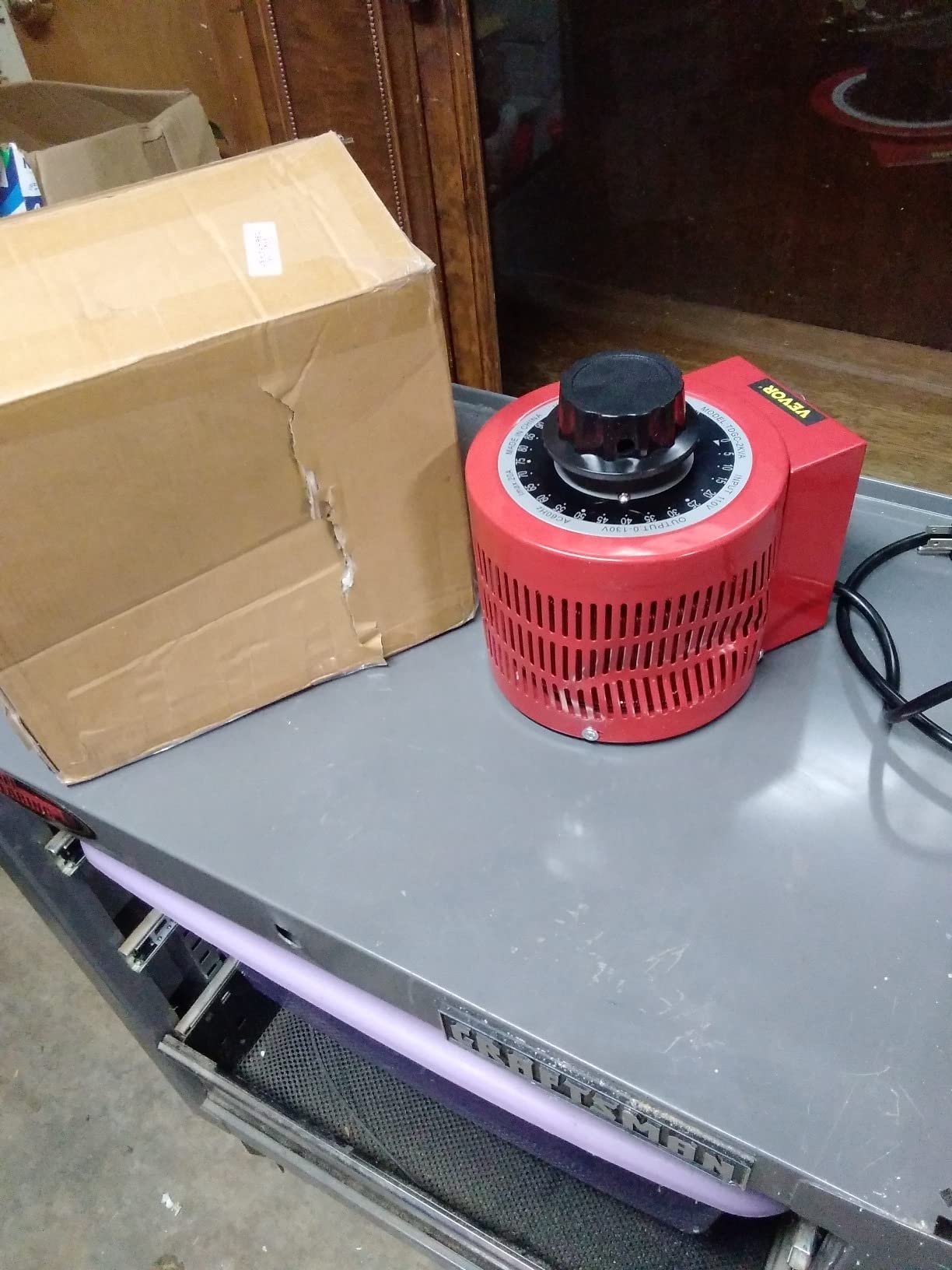 VEVOR Auto Variable Voltage Transformer 2000VA, 15.3 Amp, 110V Input 0-130V Output AC Voltage Regulator, with LCD Display 4 Extra Fuses Thermal Control Switch customer photo 2