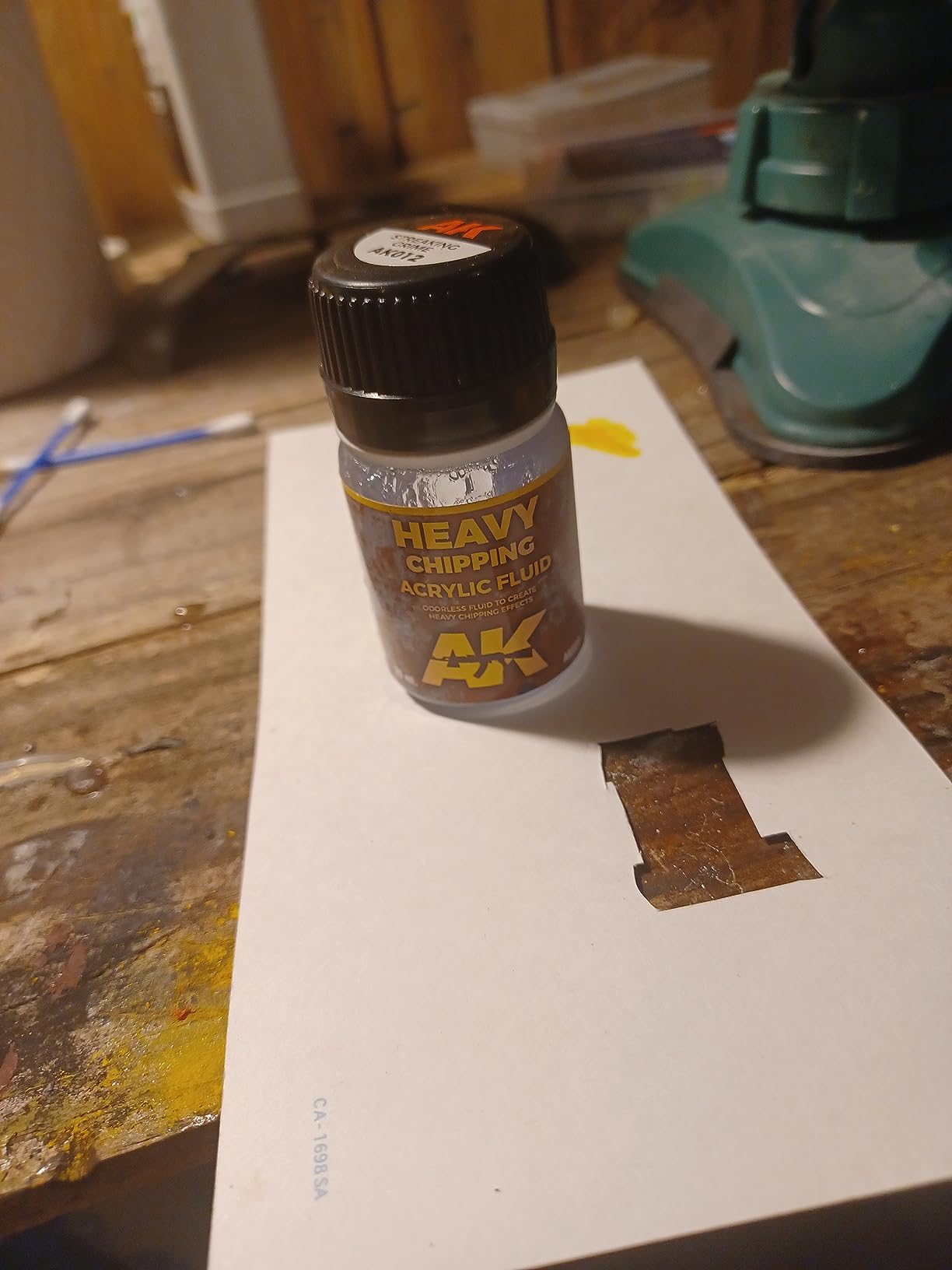 AK Interactive Heavy Chipping Effects Acrylic Fluid - 35 ML / 1.18 Fl.Oz Jar - Model Building Paints and Tools # 089 customer photo 2