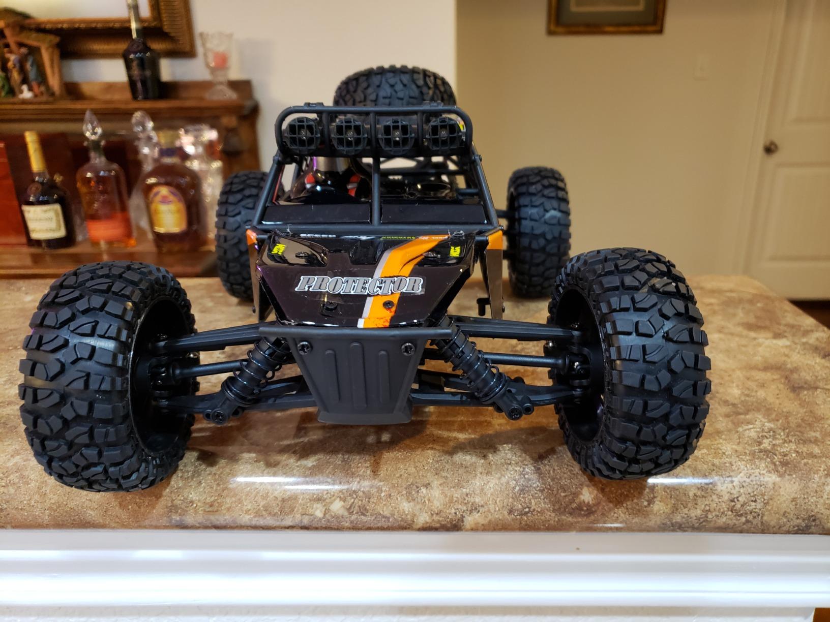HAIBOXING Remote Control Car, 1:12 Scale 4x4 RC Cars Protector 38+ KM/H Speed, 2.4G All-Terrain Off-Road Truck Toy Gifts for Boys and Adults Included Two Rechargeable Batteries Provide 40+ Min Playtime customer photo 1