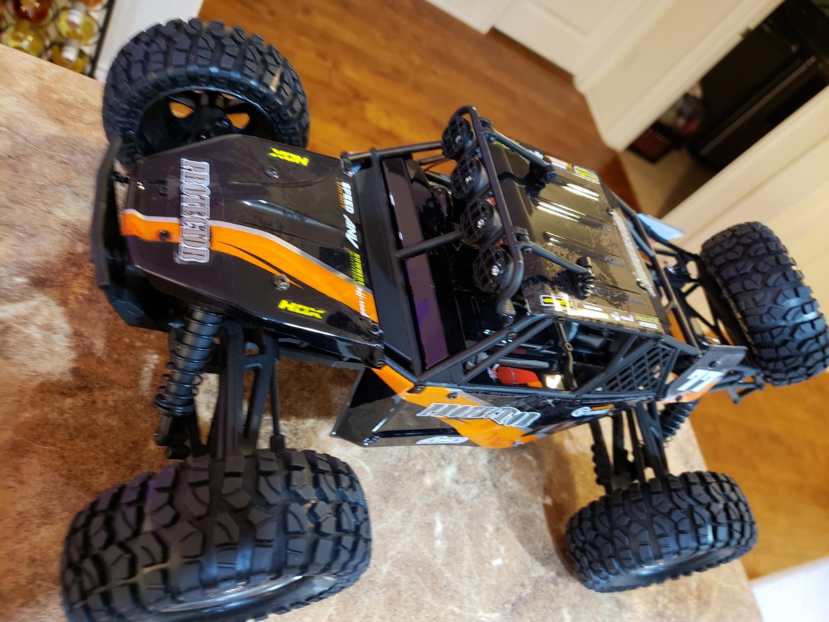 HAIBOXING Remote Control Car, 1:12 Scale 4x4 RC Cars Protector 38+ KM/H Speed, 2.4G All-Terrain Off-Road Truck Toy Gifts for Boys and Adults Included Two Rechargeable Batteries Provide 40+ Min Playtime customer photo 2