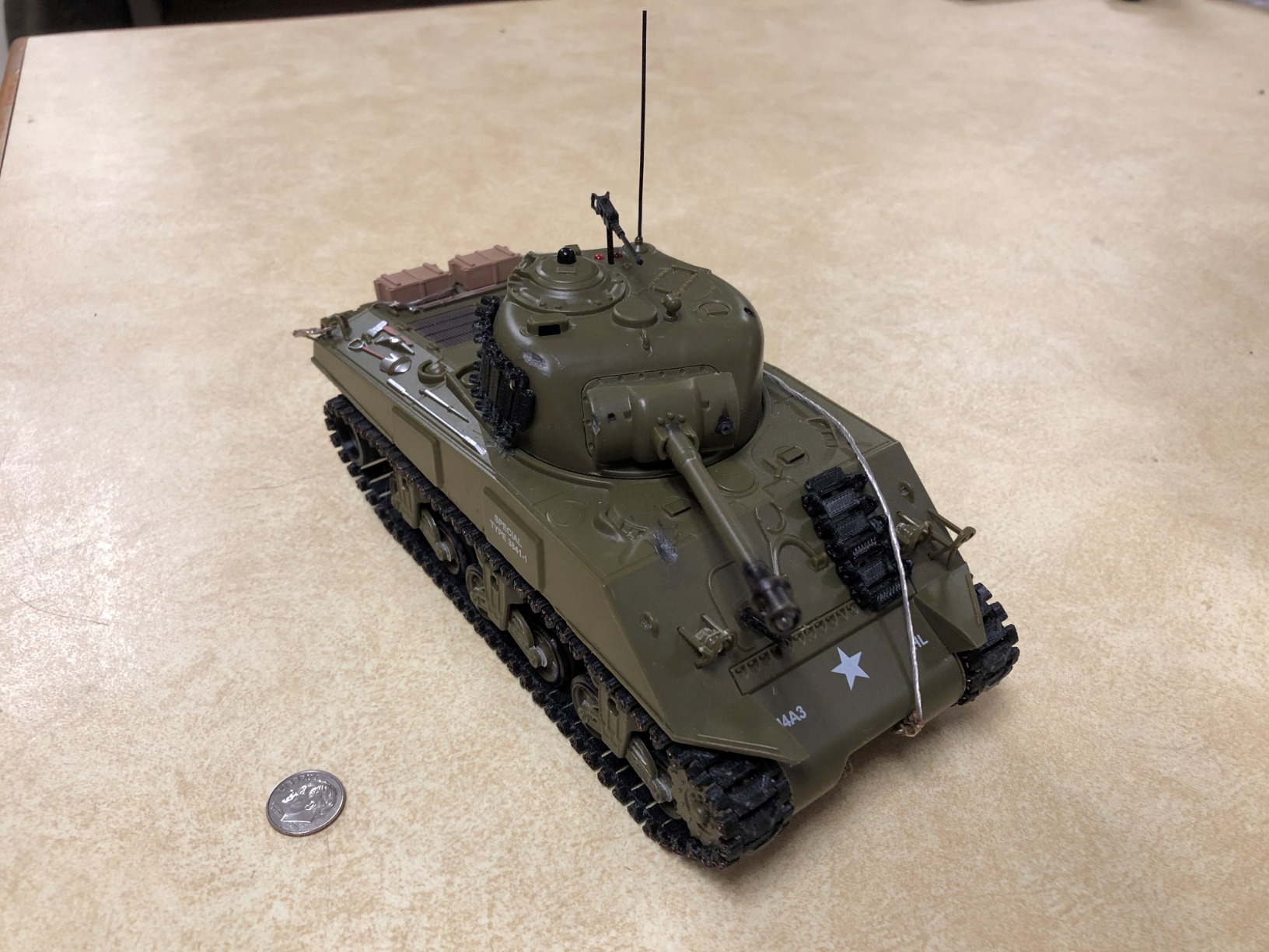 POCO DIVO Sherman M4A3 US Medium Tank RC IR Battle Panzer 2.4Ghz 1/30 Scale Model Military Vehicle w. Sound & Light customer photo 1
