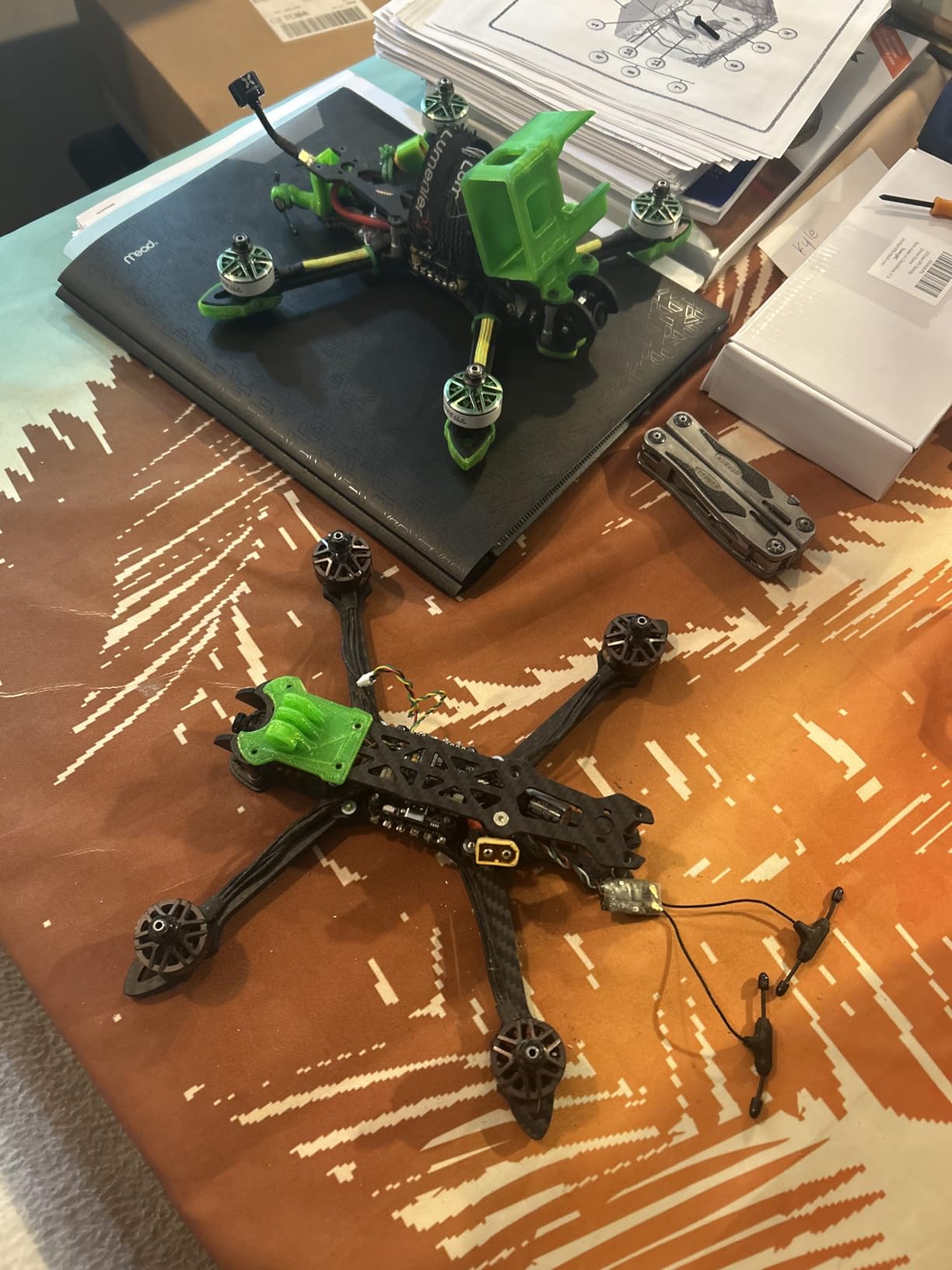 225mm FPV Racing Drone Frame Carbon Fiber 5 inch Quadcopter Freestyle Frame Kit with Lipo Battery Strap customer photo 2