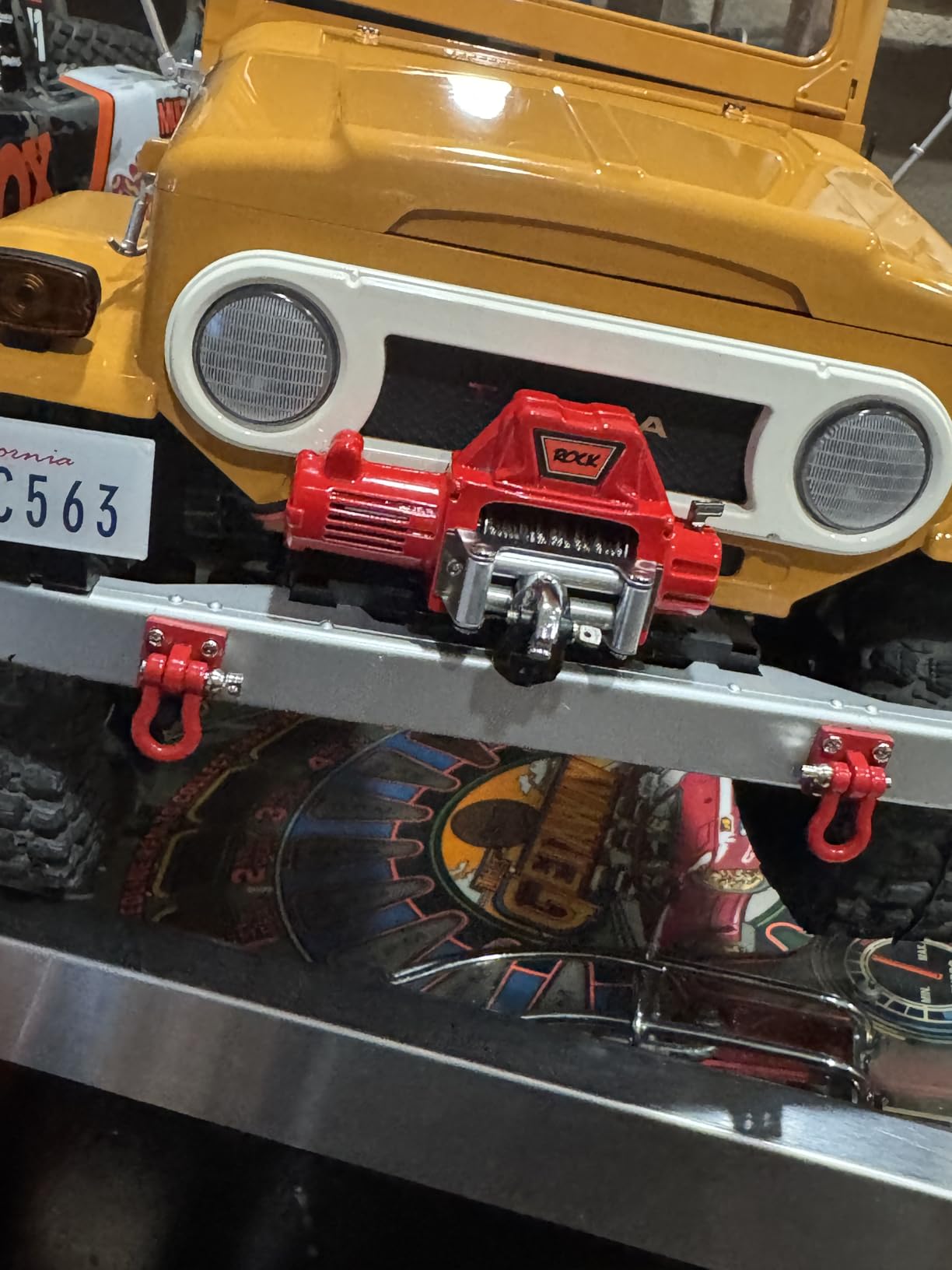 INJORA Metal Automatic Winch Wireless Remote Controller System for 1:10 RC Crawler Car Axial SCX10 90046 TRX4 Redcat (Black) customer photo 1