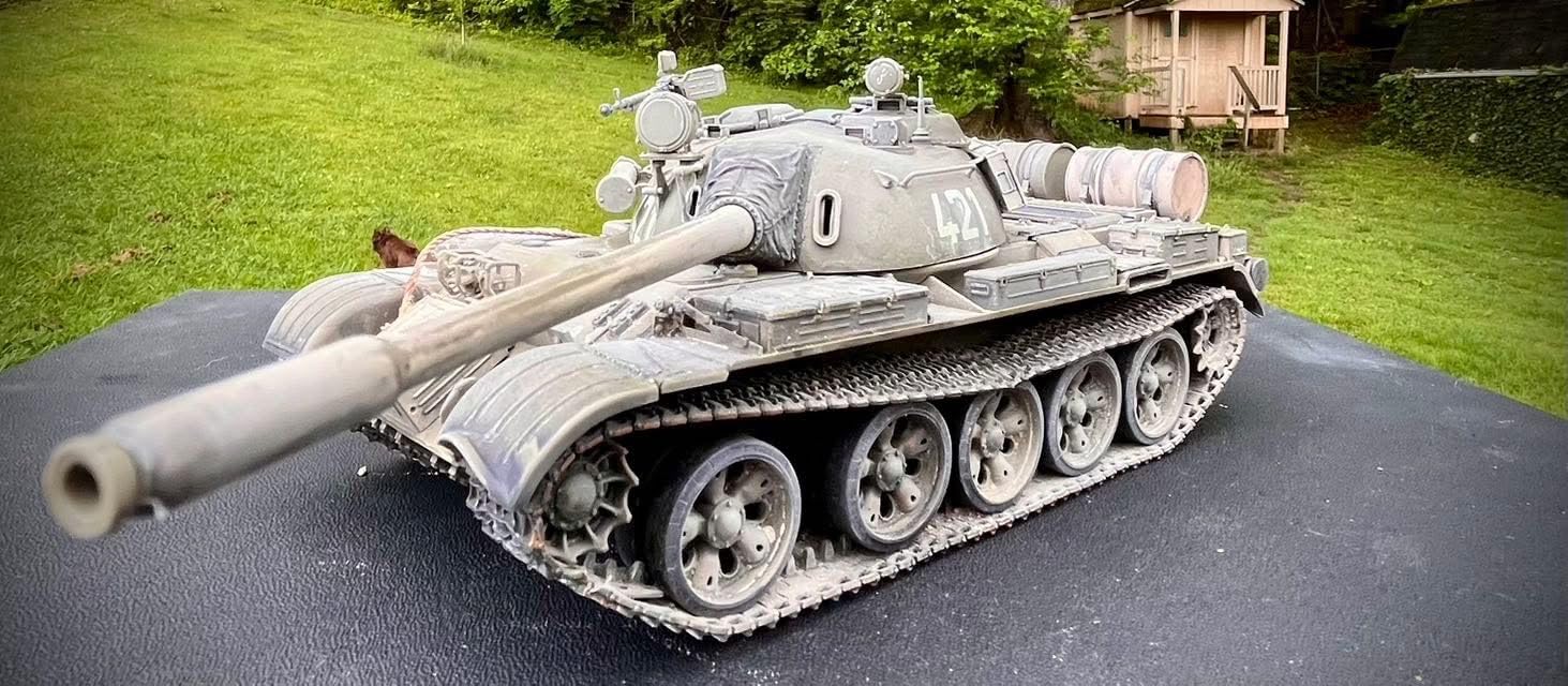 Tamiya 32598 Russian Medium Tank T55 1:48 Plastic Model Kit, Green customer photo 2