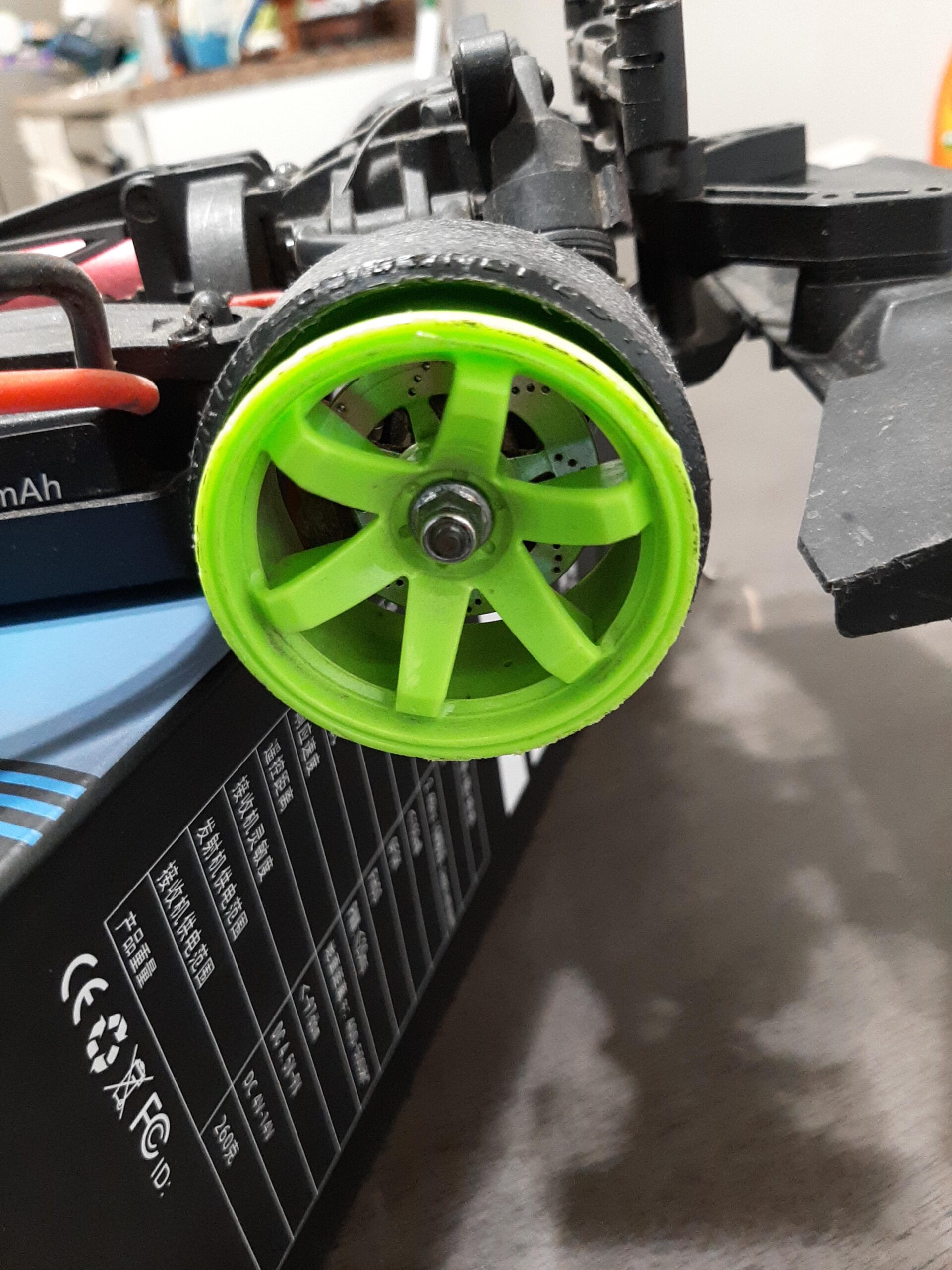 RC Plastic Wheel and Tire Set, 63mm Hard Tyres for 1/10 Drift Car HSP Tamiya HPI Kyosho On-Road Drifting Car (White) customer photo 2