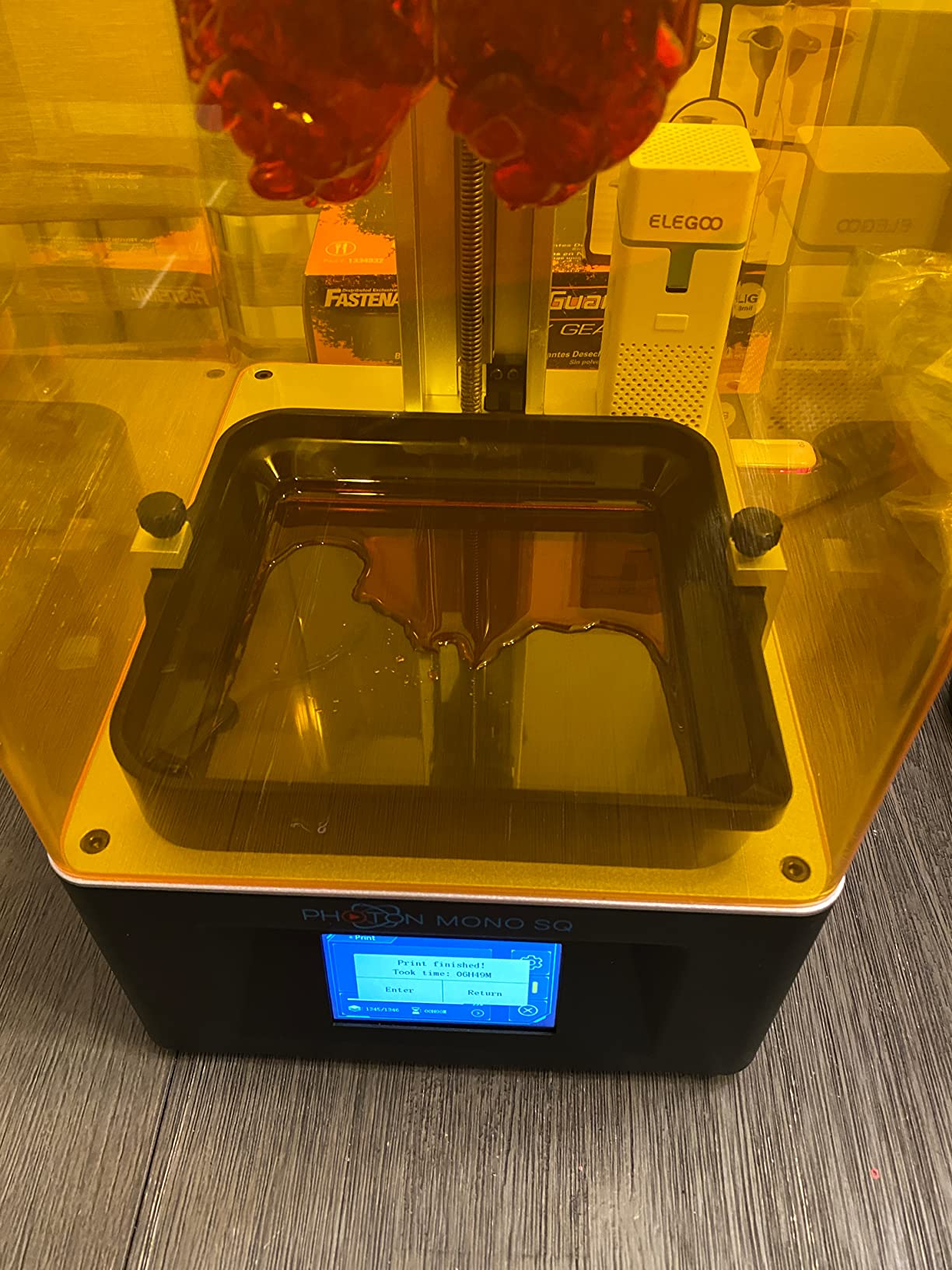 2PCS Mini Air Purifier with Activated Carbon Filter and Universal Adaptor for LCD/DLP/MSLA Resin 3D Printer customer photo 1