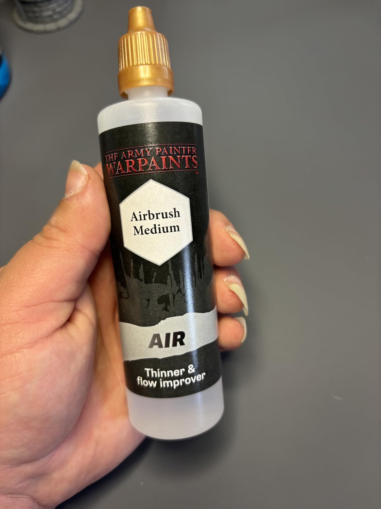 The Army Painter Airbrush Medium, 100ml Dropper Bottle Acrylic Paint Thinner, Flow Improver, for Airbrushing and Painting Wargaming Miniatures, Perfect for Tabletop Boardgames customer photo 1