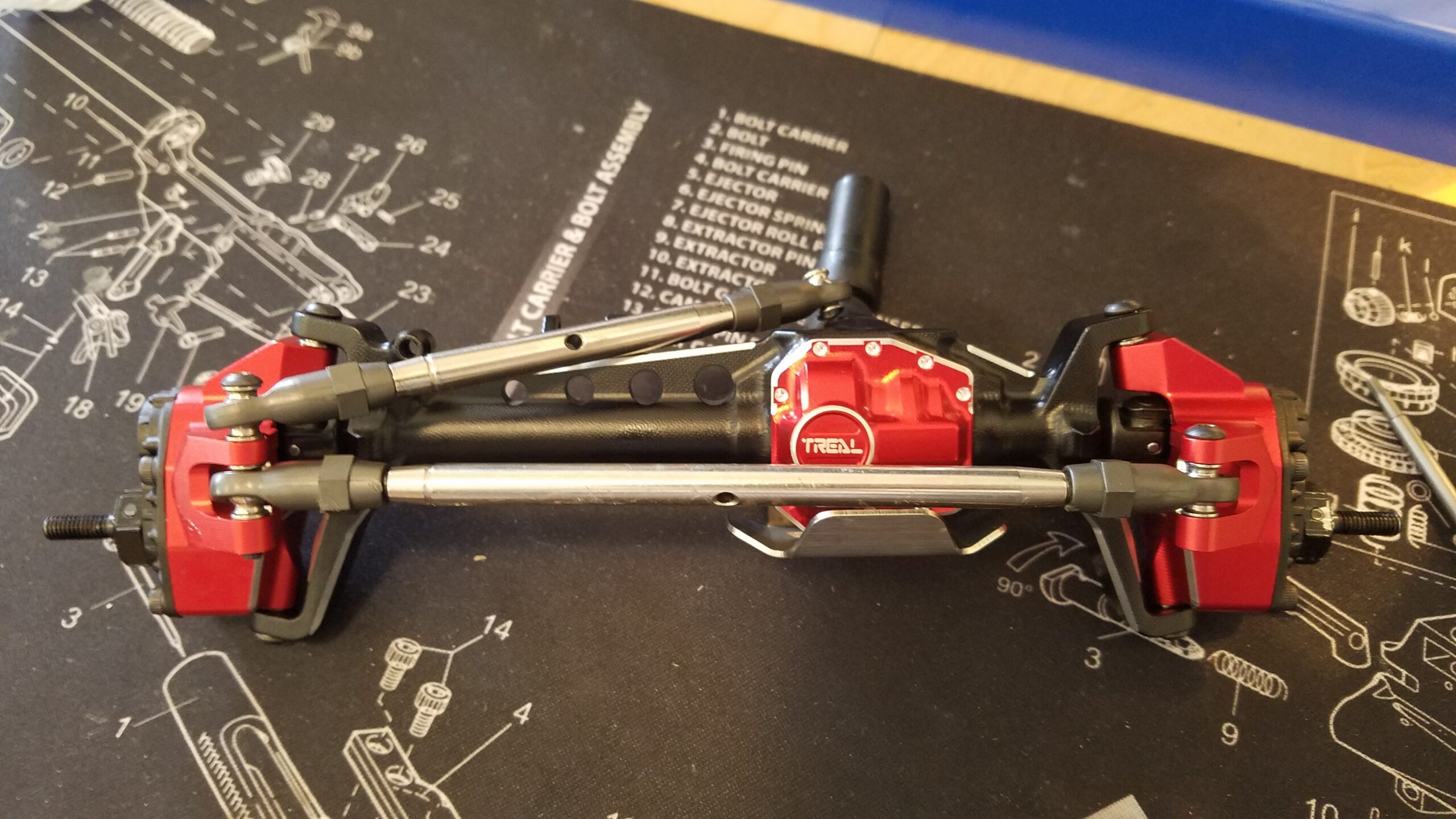 Treal SCX10 III Front Axle CNC Aluminum 7075 Front Portal Axles for SCX10 3 1/10 Scale AR45P Axles (Black) customer photo 1