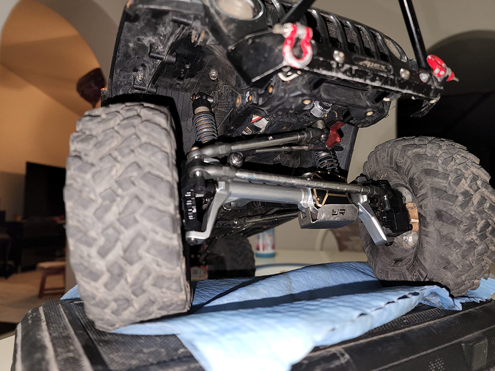 TREAL SCX10 III Rear Axle Portal Axles for Axial SCX10 3 JLU Gladiator Base Camp Upgrades (Black) customer photo 2