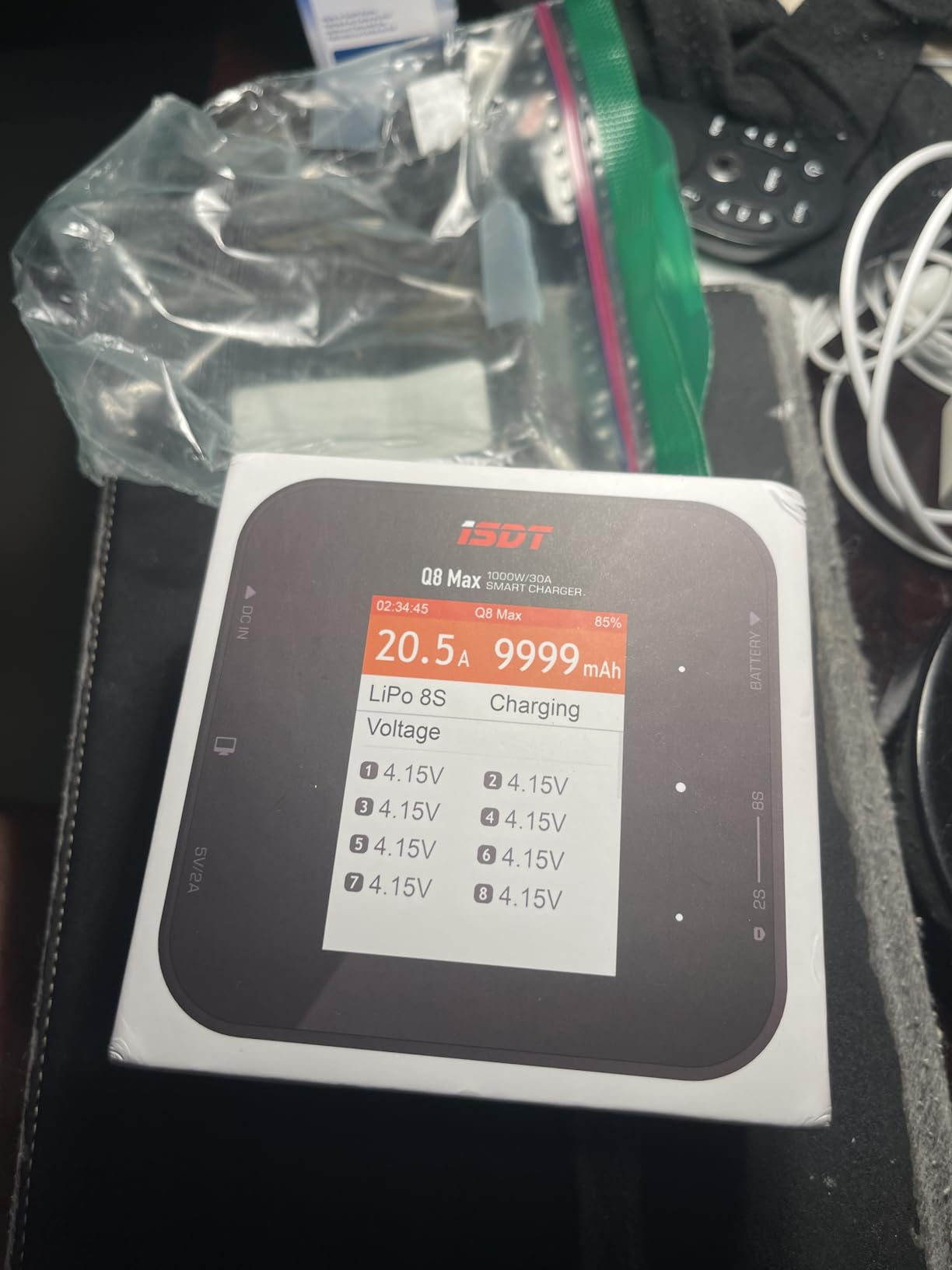 ISDT Q8 MAX Battgo Lipo Battery Charger/Discharger, Balance Charger Discharger 30A 1000W DC 2-8S LCD Display Digital Smart Battery Balance Charger customer photo 2