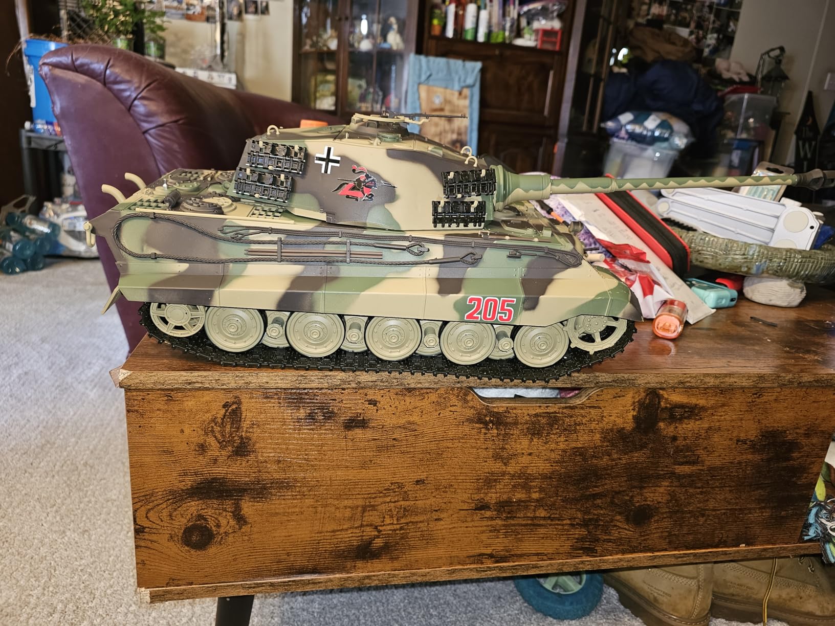 Toucan RC Hobby Henglong 2.4G 1/16 Tk7.0 Plastic German King Tiger RTR RC Tank Toys 3888A Bb Airsoft Smoke Sound Effect BB Shooting Airsoft Tank That Shoot customer photo 1