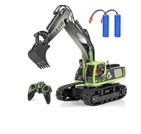 kolegend Remote Control Excavator Toy for Boys, 11 Channel RC Construction Truck with Lights, 2 x Batteries RC Excavator Toys Gift for 6 7 8 9 10 Years Old Kids Boys customer photo 1