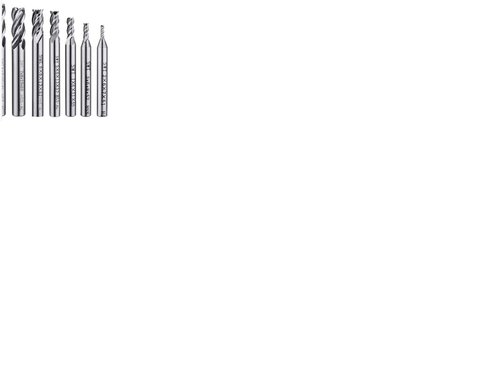 ASNOMY 10pcs 4-Flute End Mill Set, Metric CNC Milling Cutter Drill Bits Router Bits Cutter Tool Set for Wood Aluminum Cast Iron Copper Plastic, Straight Shank 2-12mm customer photo 2
