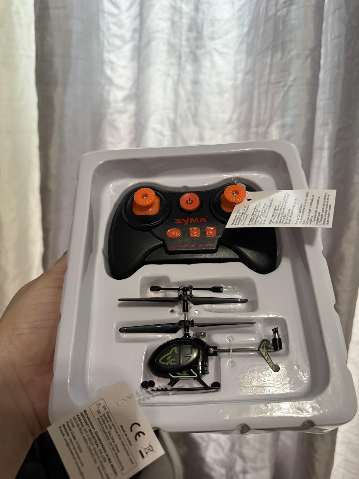 SYMA S100 Mini RC Helicopter with Gyro Stabilizer, Altitude Hold, 3.5 Channel, 5-7 Min Flight Time, Remote Control Helicopter Toy for Boys and Girls customer photo 1