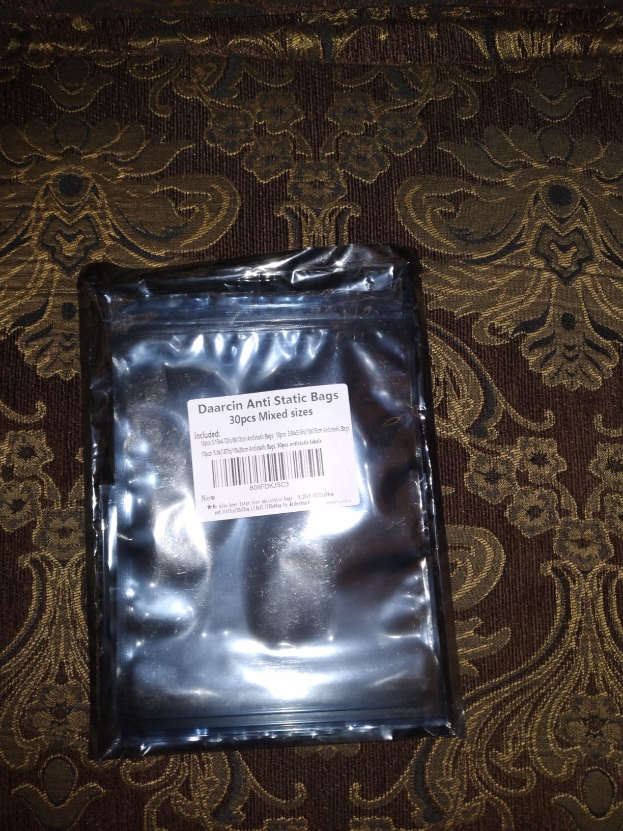 Antistatic Bags, 30pcs 3 Sizes Mixed ESD Shielding Bag with Labels for Hard drive HDD,Anti Static Bag for Varieties of Electronic Device customer photo 1