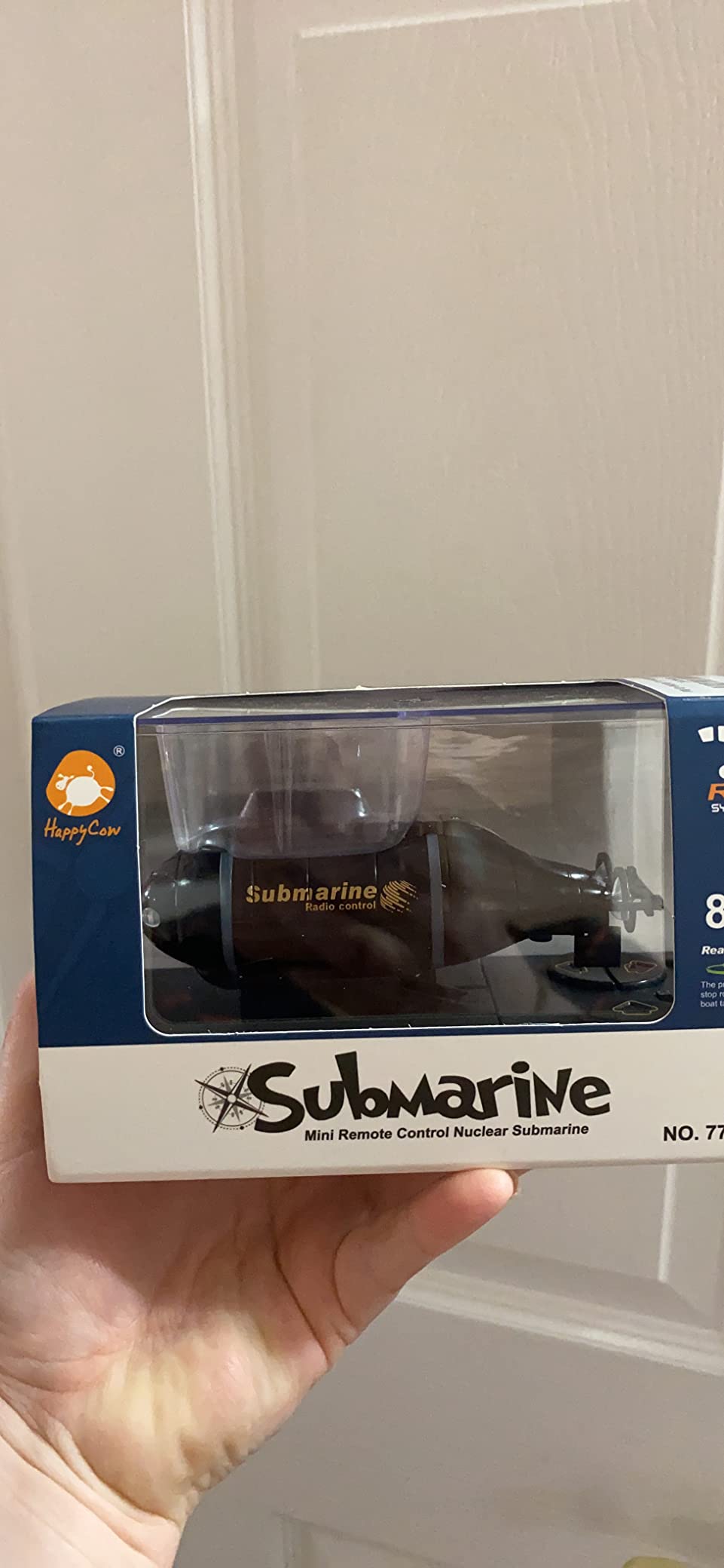 Tipmant Mini RC Nuclear Submarine Toy Remote Control Boat Electric Dive Fish Water Tank Kids Gifts (Blue) customer photo 1