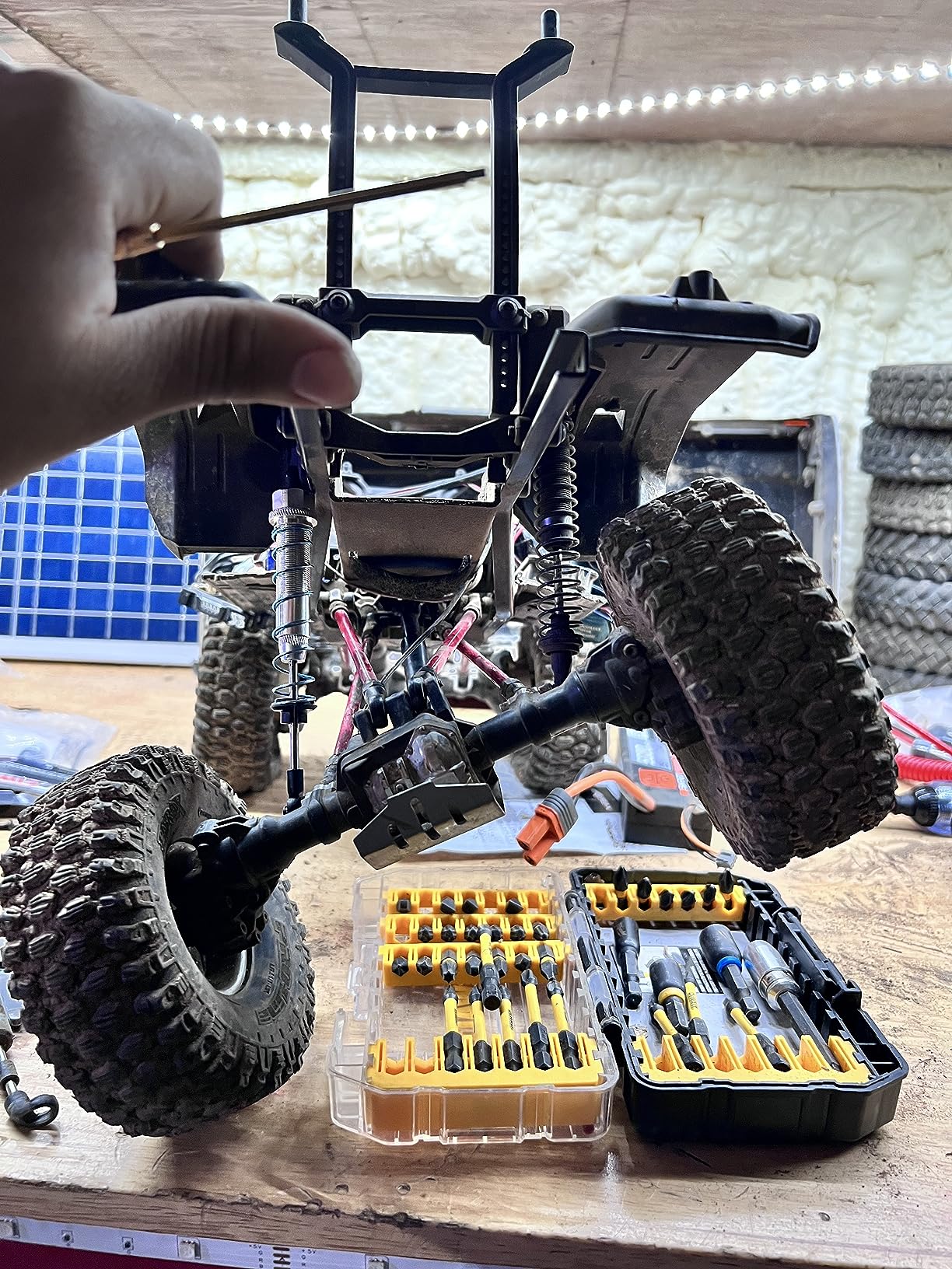 Shock Absorber Damper 130mm Oil Adjustable Alloy Aluminum for RC Car 1/10 Crawler Truck Upgraded Hop-Up Parts HPI HSP Traxxas Losi Axial Tamiya Redcat Himoto Losi(Green) customer photo 2