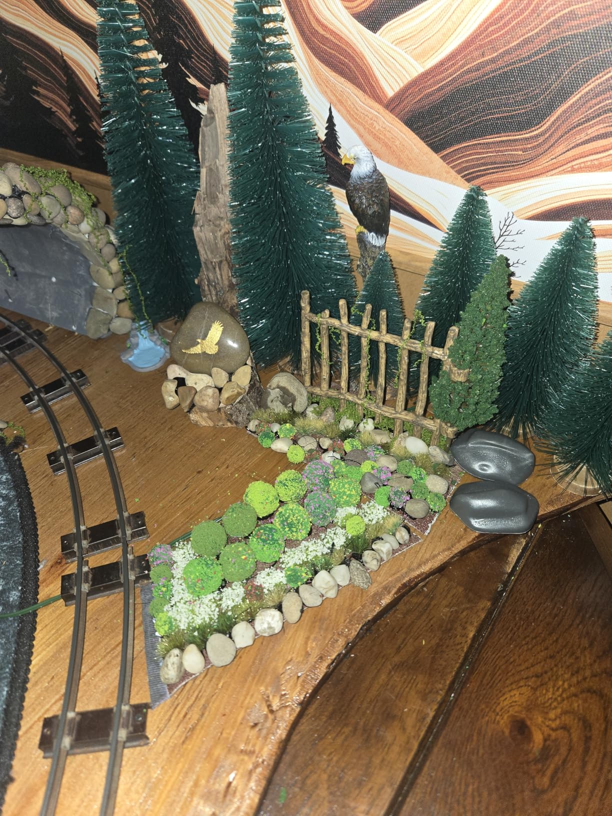 28 Pcs Green Bushy Tufts Lowland Shrubs Tuft Terrain Model Kit Static Scenery Model DIY Miniature for Train Landscape Railroad Scenery Sand Military Layout Model War Gaming Terrain customer photo 2