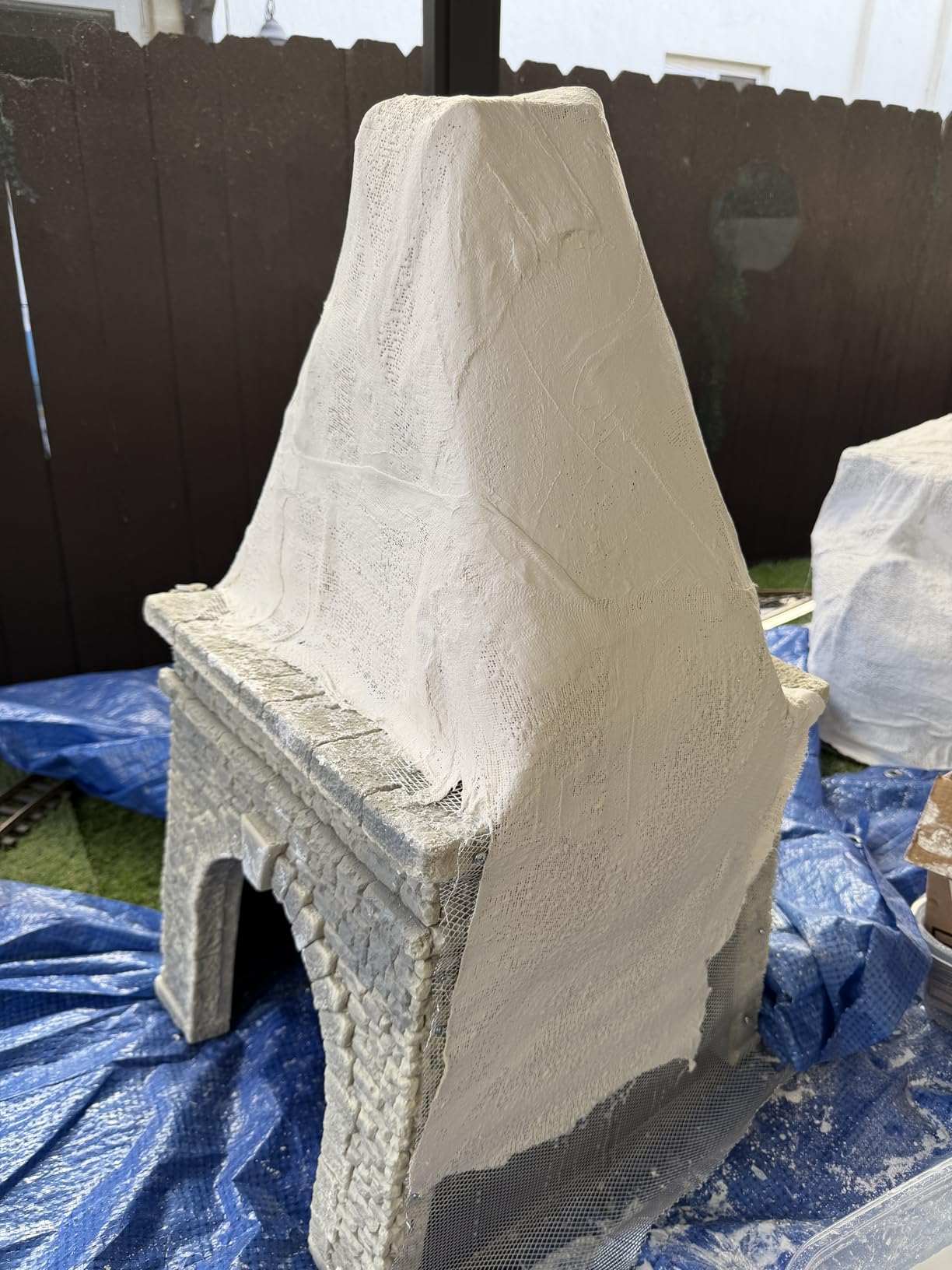 Bright Creations Plaster Cloth Rolls - Paper Mache & Mask Making - Belly Casting & Plaster Gauze Rolls - Sculpting Projects & Molding Cloth - 12 in x 50 Ft, White customer photo 2