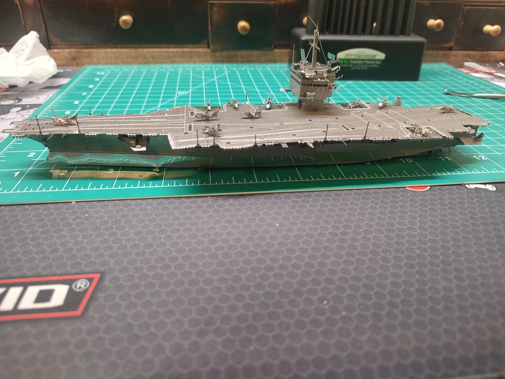 Piececool 3D Metal Puzzle Military Watercraft Model Kits, Yamato Battleship Metal Model Building Kit for Adults, Brain Teaser DIY Hobbies for Men, for Teens Boys, 245 Pcs customer photo 1