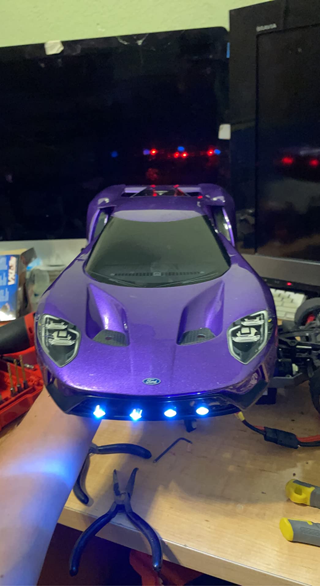 RC Scale Crawler Led Light Kit, RC SC Car Headlights and Taillight Combo for 1/10 Slash RC Truck SCX10 GEN7 Crawler, 1-Set customer photo 1
