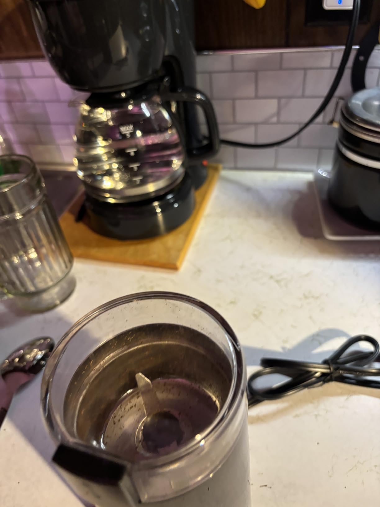 Wancle Electric Coffee Grinder, Spice Grinder, One Touch Coffee Mill for Beans, Spices and More, with Clean Brush Black customer photo 2