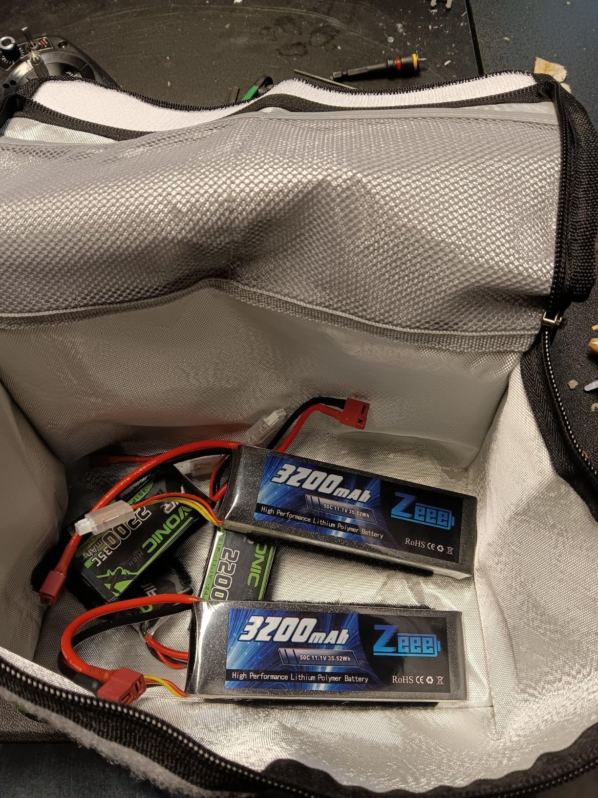 OVONIC 2S Lipo Battery 35C (Burst 70C) 2200mAh 7.4V Lipo Battery with Dean-Style T Connector for RC Airplane Helicopter Quadcopter FPV Racing Drone(2 Packs) customer photo 1