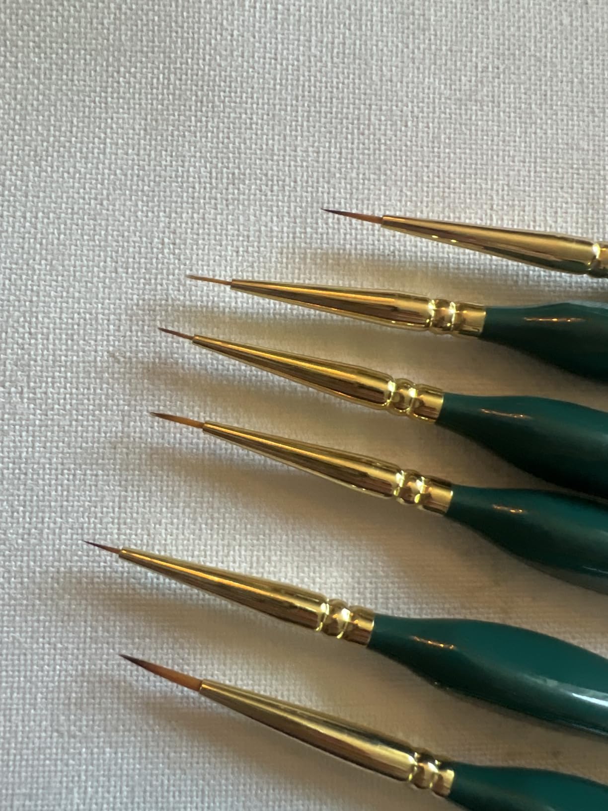 Transon 6Pcs Extra Fine Detail Brushes for Model Miniature Painting and Also Acrylic Watercolor Painting customer photo 1
