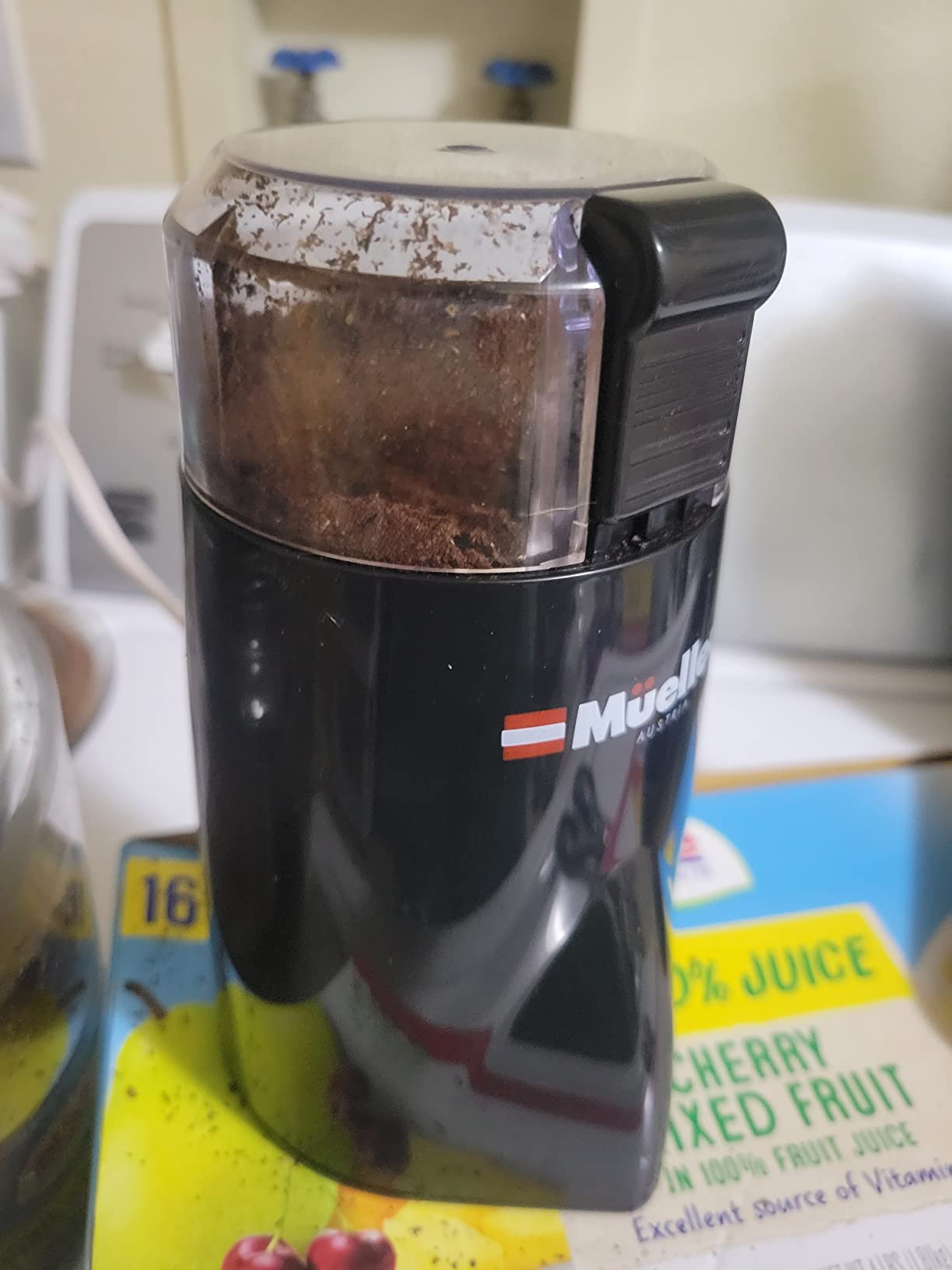 Mueller Living HyperGrind Precision Electric Spice/Coffee Grinder Mill with Large Grinding Capacity and Powerful Motor also for Spices, Herbs, Nuts, Grains, Black customer photo 1