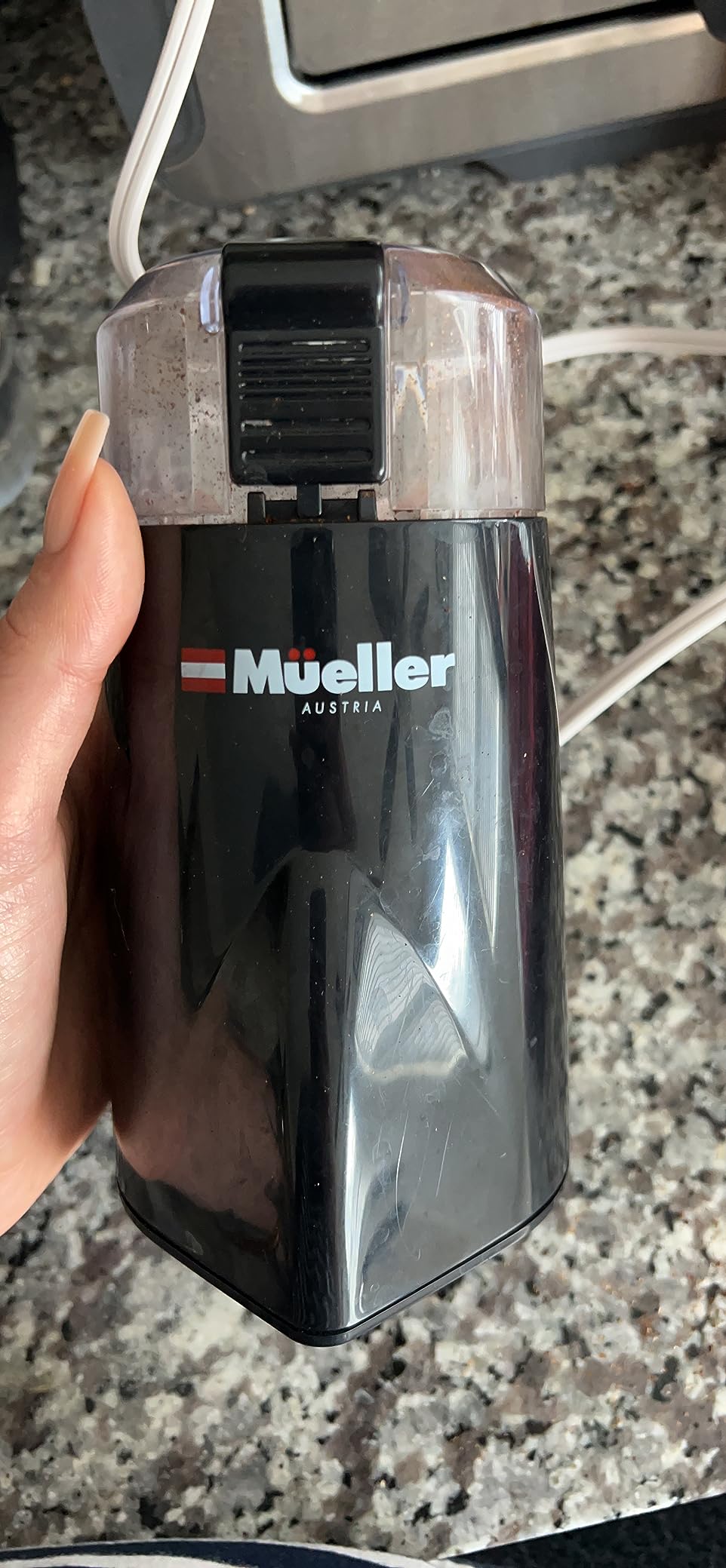 Mueller Living HyperGrind Precision Electric Spice/Coffee Grinder Mill with Large Grinding Capacity and Powerful Motor also for Spices, Herbs, Nuts, Grains, Black customer photo 2