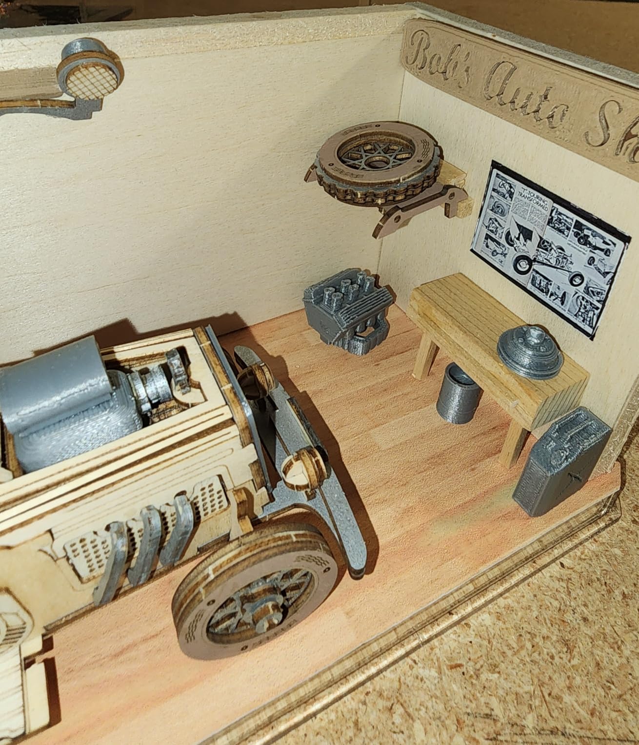 Rolife 3D Wooden Puzzles Retro Car Model - Collectibles Wooden Model Kits for Adults Desk Toys Display Gift for Adults (Vintage Car) customer photo 2