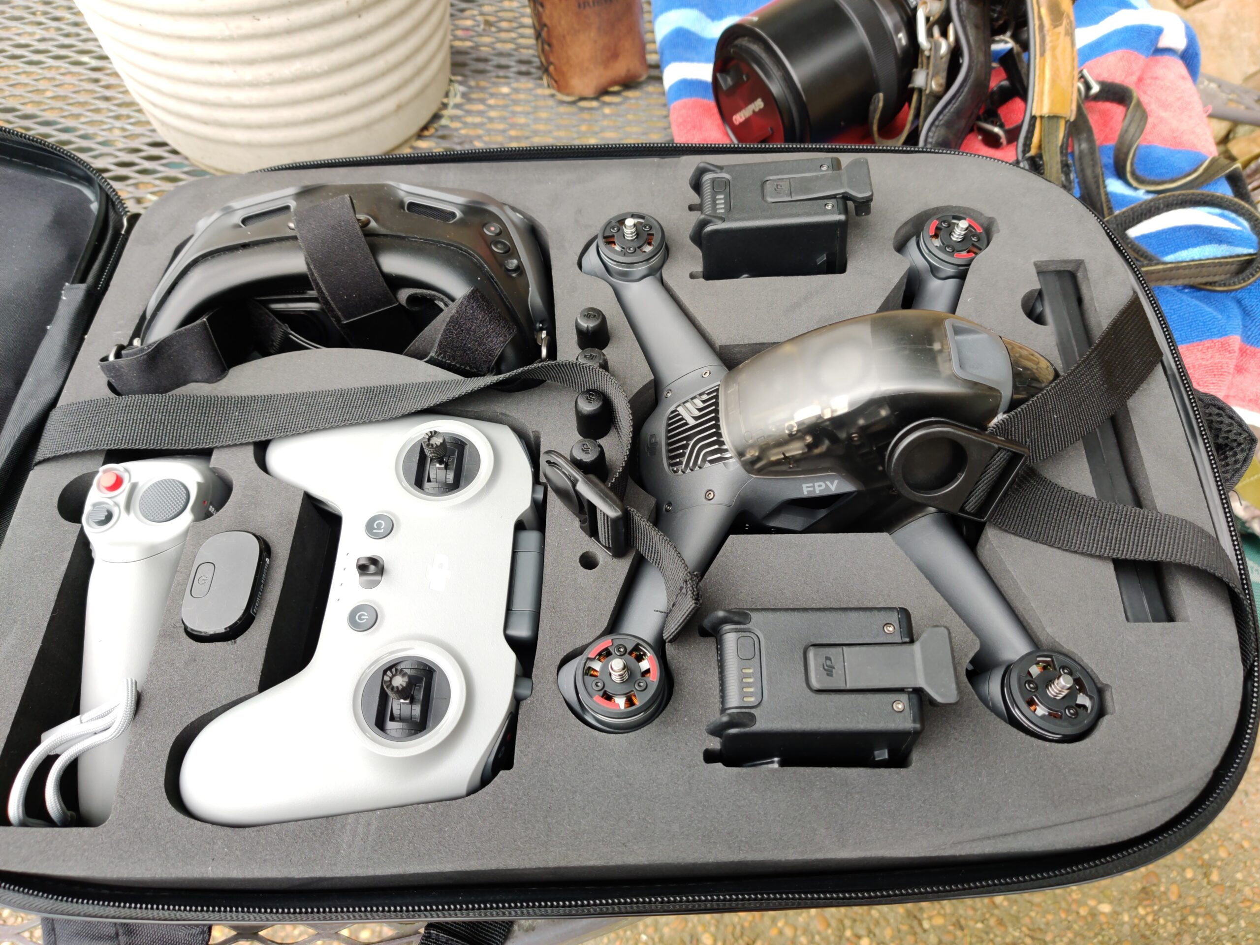 Portable Hard Case for DJI FPV Combo, Waterproof Shockproof Backpack Bag for DJI FPV Explorer Combo, Goggles V2/ Goggles Integra, Remote Controller 2, Motion Controller, Battery & Accessories customer photo 1