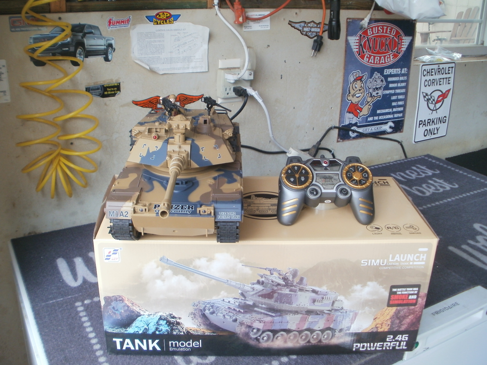 fisca 1/18 Remote Control M1A2 RC Tank with 2.4Ghz, 15 Channel, Smoking - Abrams Main Battle Tank that Military Toy for Kids and Adults customer photo 1