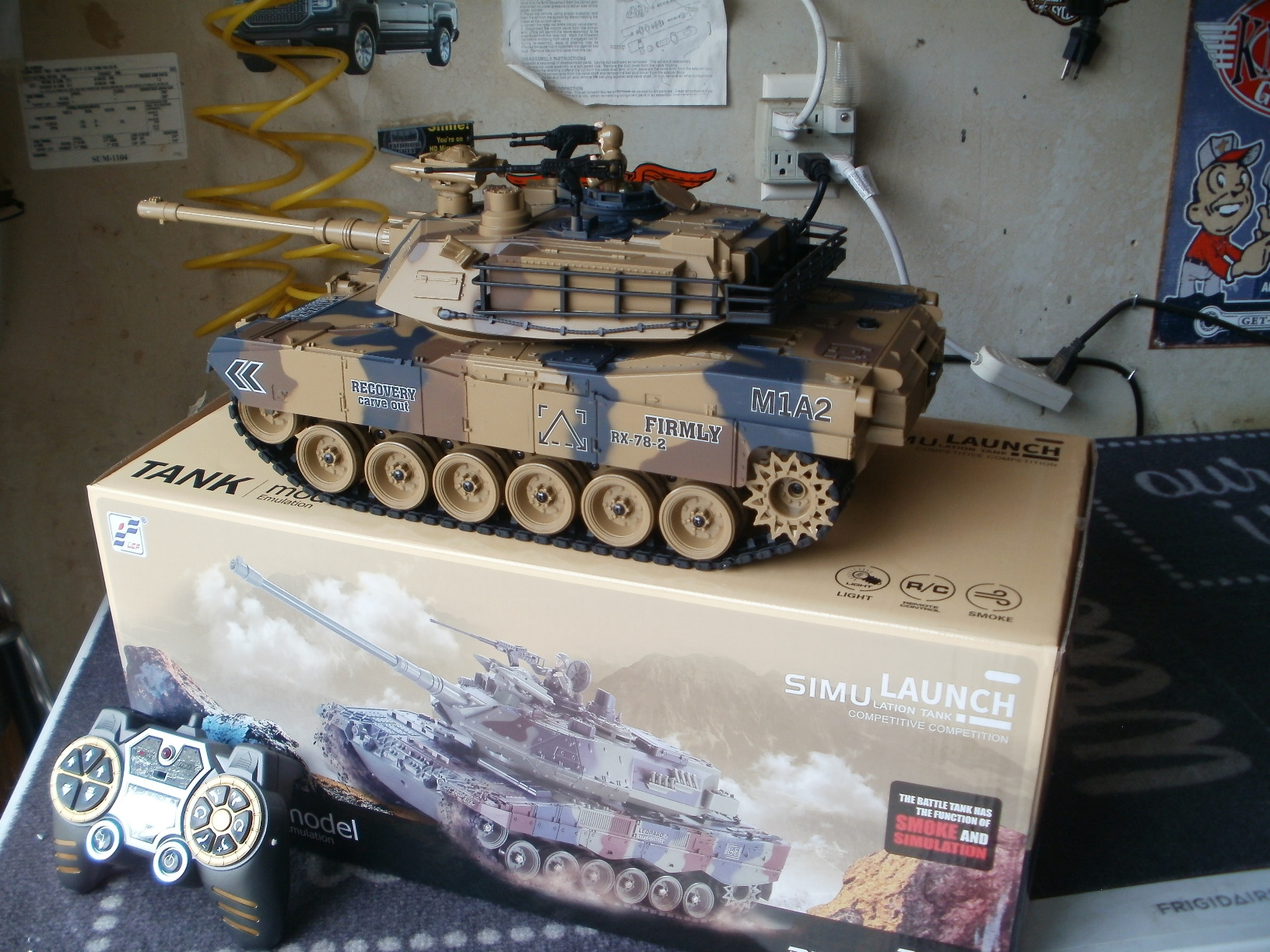 fisca 1/18 Remote Control M1A2 RC Tank with 2.4Ghz, 15 Channel, Smoking - Abrams Main Battle Tank that Military Toy for Kids and Adults customer photo 2