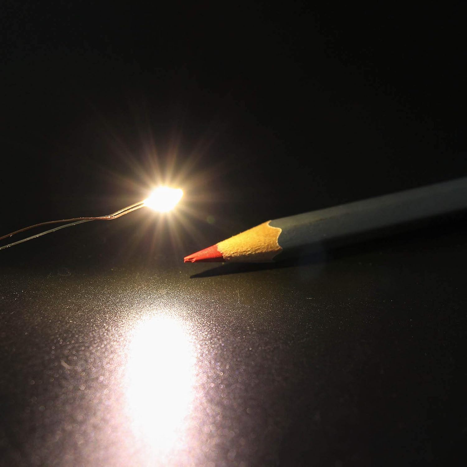 Evemodel 30pcs Pre-Wired Micro Litz Wire Warm White 0603 SMD LED Light 7.8'' Wire Resin Cover Waterproof CD0603WM customer photo 2