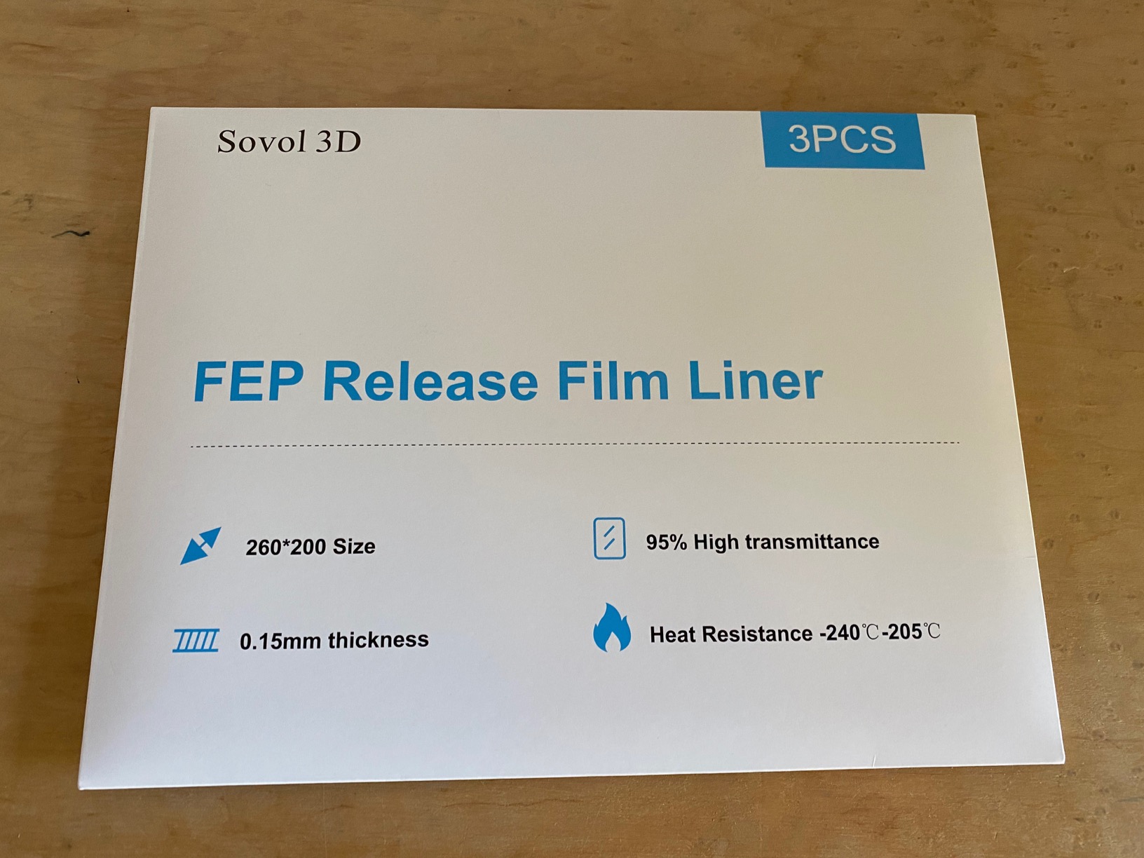 Sovol 3D 5pcs Upgraded FEP Film Release Film with Holes Pre-drilled for Sovol 2021 Upgraded Version Resin Vat (with Only 1 Steel Ring), 200 x 140 x 0.15mm customer photo 2