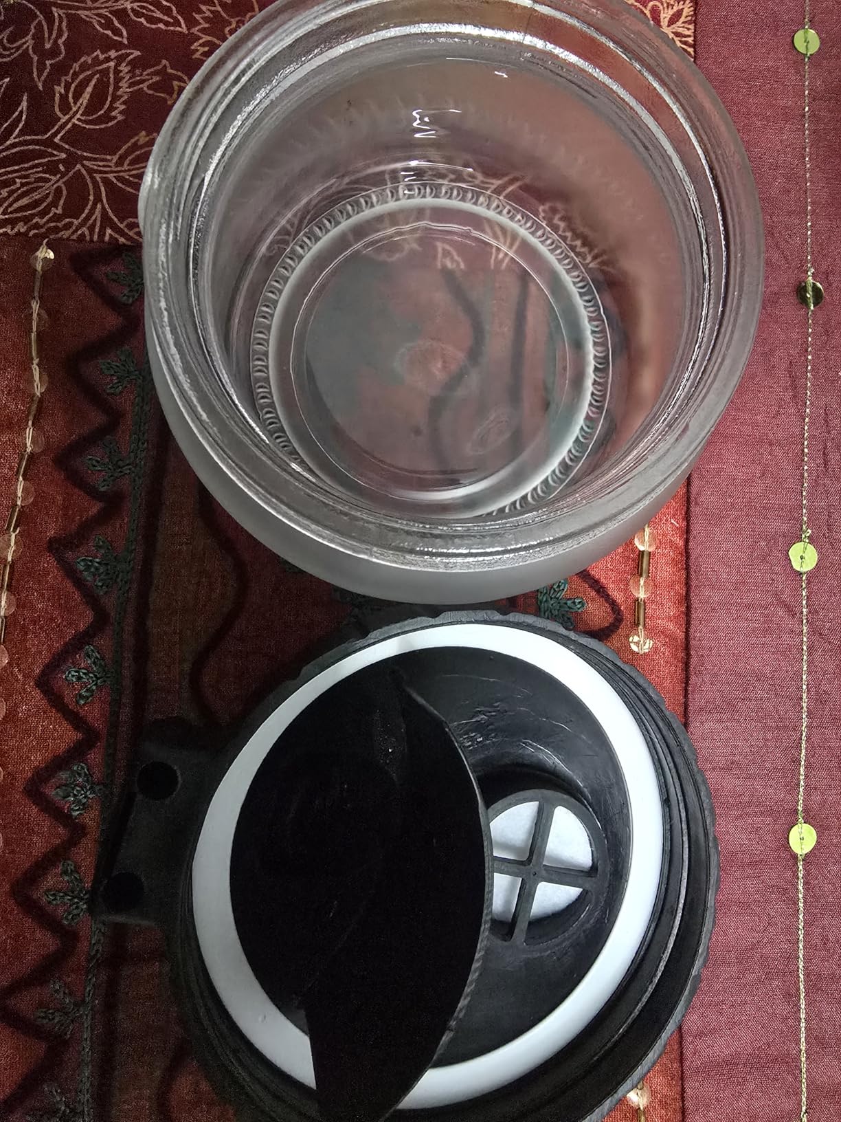 SAGUD Airbrush Cleaning Pot Strong Glass Jar Bottles Kit with Airbrush Holder Station customer photo 1