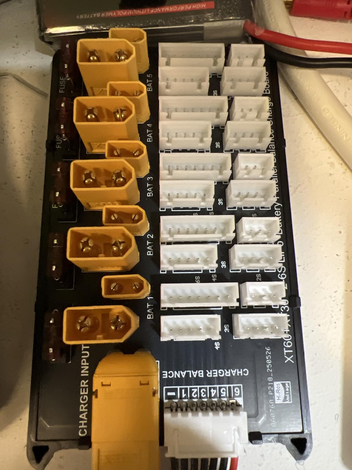 XT60 XT30 RC Lipo Battery Parallel Charging Board 2 in 1 Parallel Charging Plate XT30 XT60 Plug Supports 5 Packs for 2S-6S Lipo Battery customer photo 1