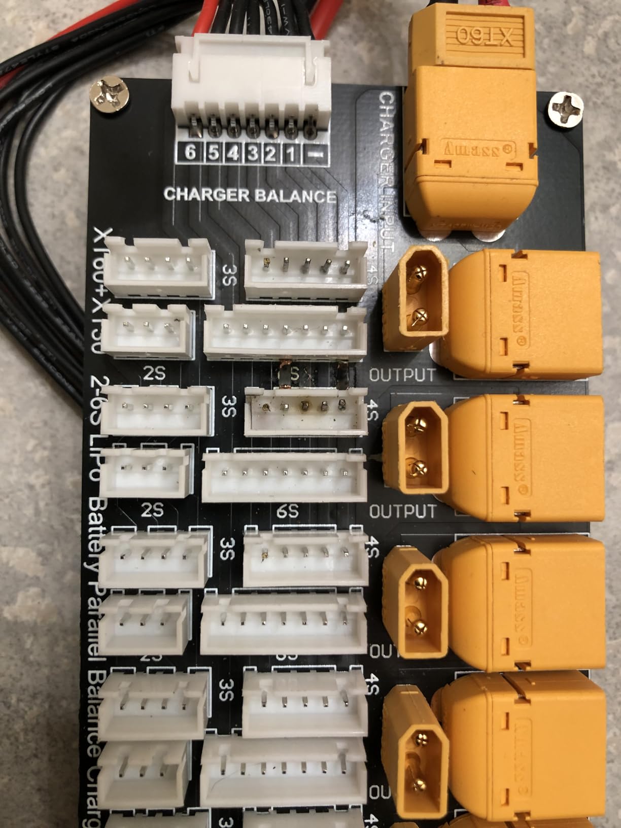 XT60 XT30 RC Lipo Battery Parallel Charging Board 2 in 1 Parallel Charging Plate XT30 XT60 Plug Supports 5 Packs for 2S-6S Lipo Battery customer photo 2