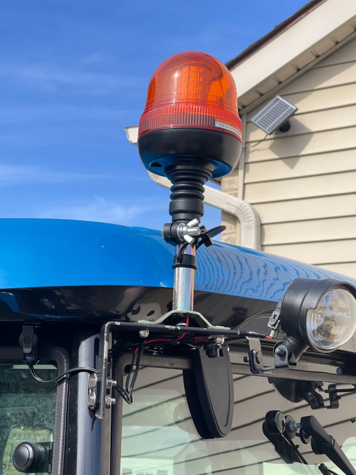 LED Emergency Flashing Amber Rotating Beacon Strobe Lights for Tractor 12v/24v 60LED with Flexible Base customer photo 1