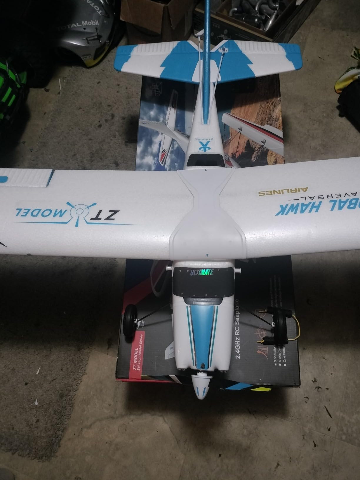 Global Hawk 2.4 GHz 1.2m RC Seaplane Smart Trainer Airplane- 4 Channel Remote RTF- Lithium Battery and Optional Floats Included customer photo 2