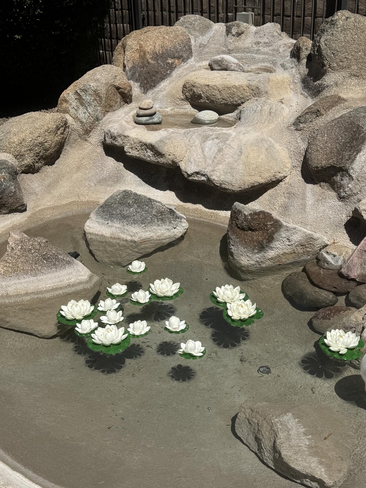 16Pcs Artificial Floating Pool Flowers, 7in & 4in Fake Water Lily Pads Flowers, Lotus Flower Floating Pool Decorations customer photo 2