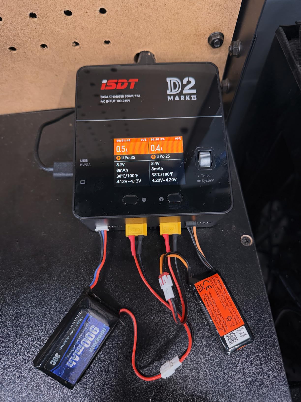 URGENEX SCX24 lipo 7.4V Lipos 2S 30C 900mAh Rechargeable lipo with PH2.0 Plug Compatible with Most 1/10, 1/16, 1/18, 1/24 Scale RC Cars Trucks customer photo 1