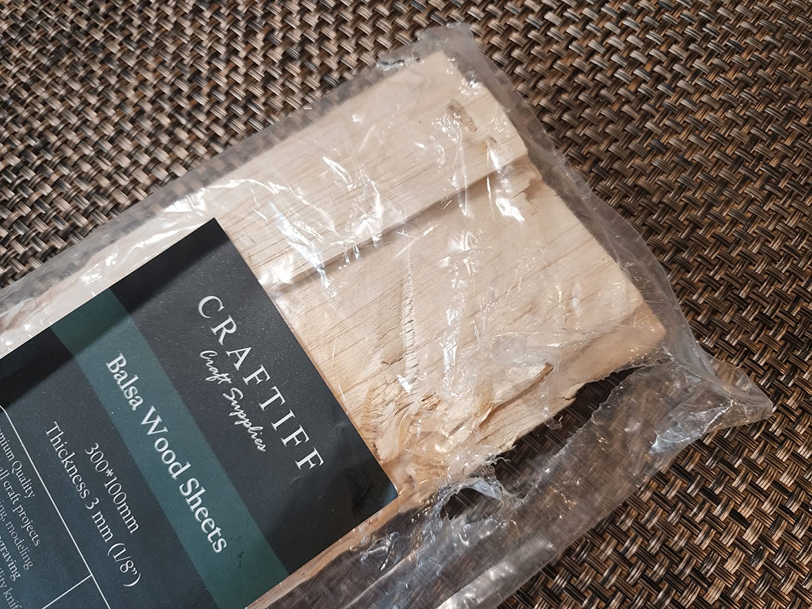 Balsa Wood Sheets 1/8 Inch Thick 12 x 4 Unfinished Wooden Board by Craftiff (5 Pack) customer photo 2