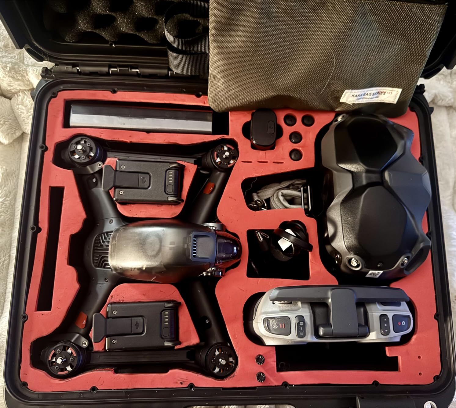 GAGITERVR Hard Carrying Case for DJI FPV Drone, Waterproof Suitcase for FPV Combo Fly More and Accessories Safe and Portable customer photo 2