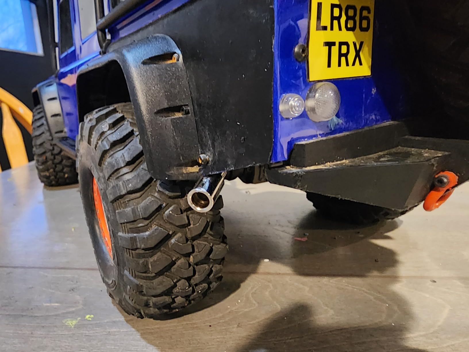 ShareGoo 1Pair RC Simulation Exhaust Pipe Tube Compatible with Traxxas TRX-4 Defender Axial SCX10 1/10 RC Crawler Car customer photo 2