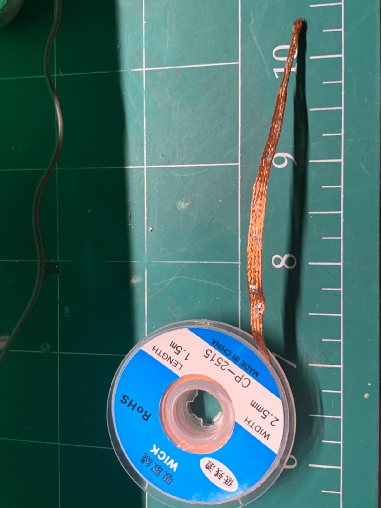 Hotop 6 Pieces Solder Wicks Braid with Flux 5 ft no clean Braided desoldering Wicks for Electronics Component Repair, PCB Circuit Board(0.04