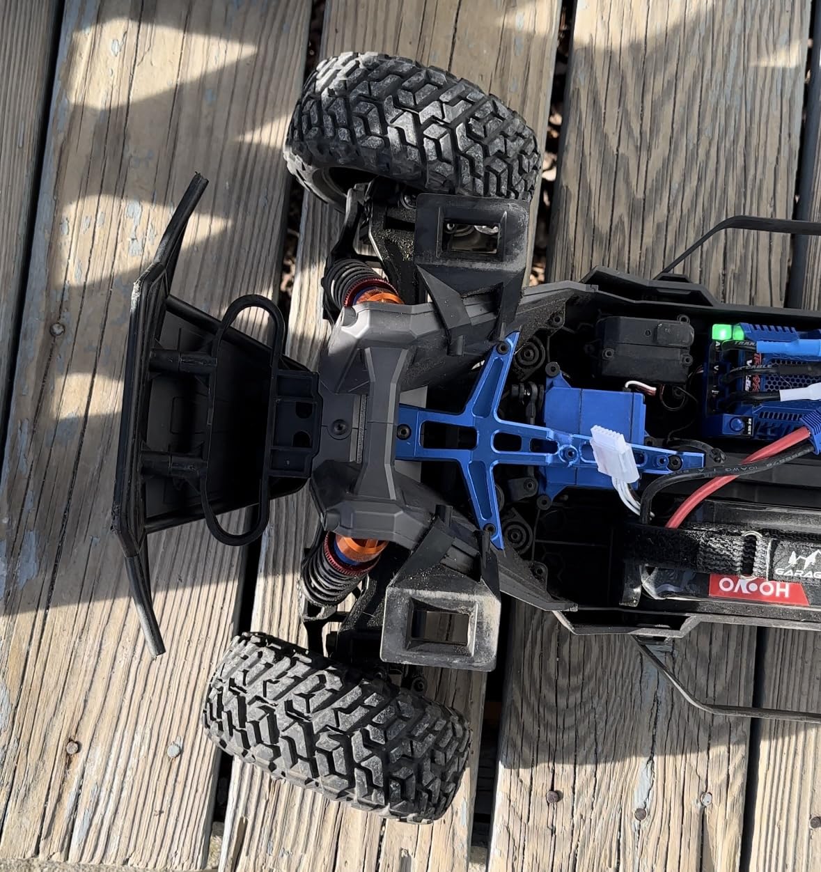 Aluminum Front Upper Chassis Brace Blue for Traxxas 1/10 MAXX Maxx Slash 8921 customer photo 1