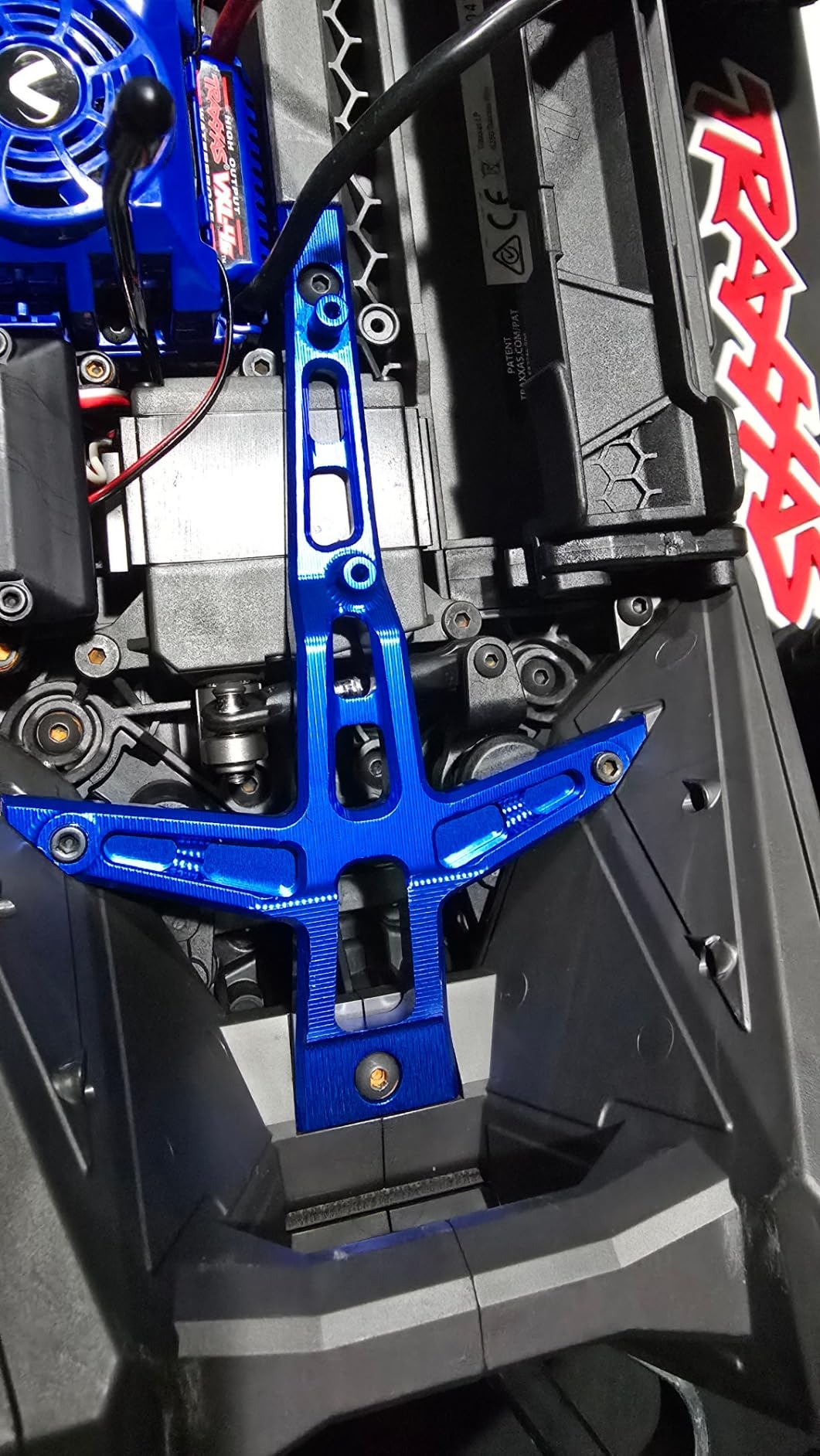 Aluminum Front Upper Chassis Brace Blue for Traxxas 1/10 MAXX Maxx Slash 8921 customer photo 2